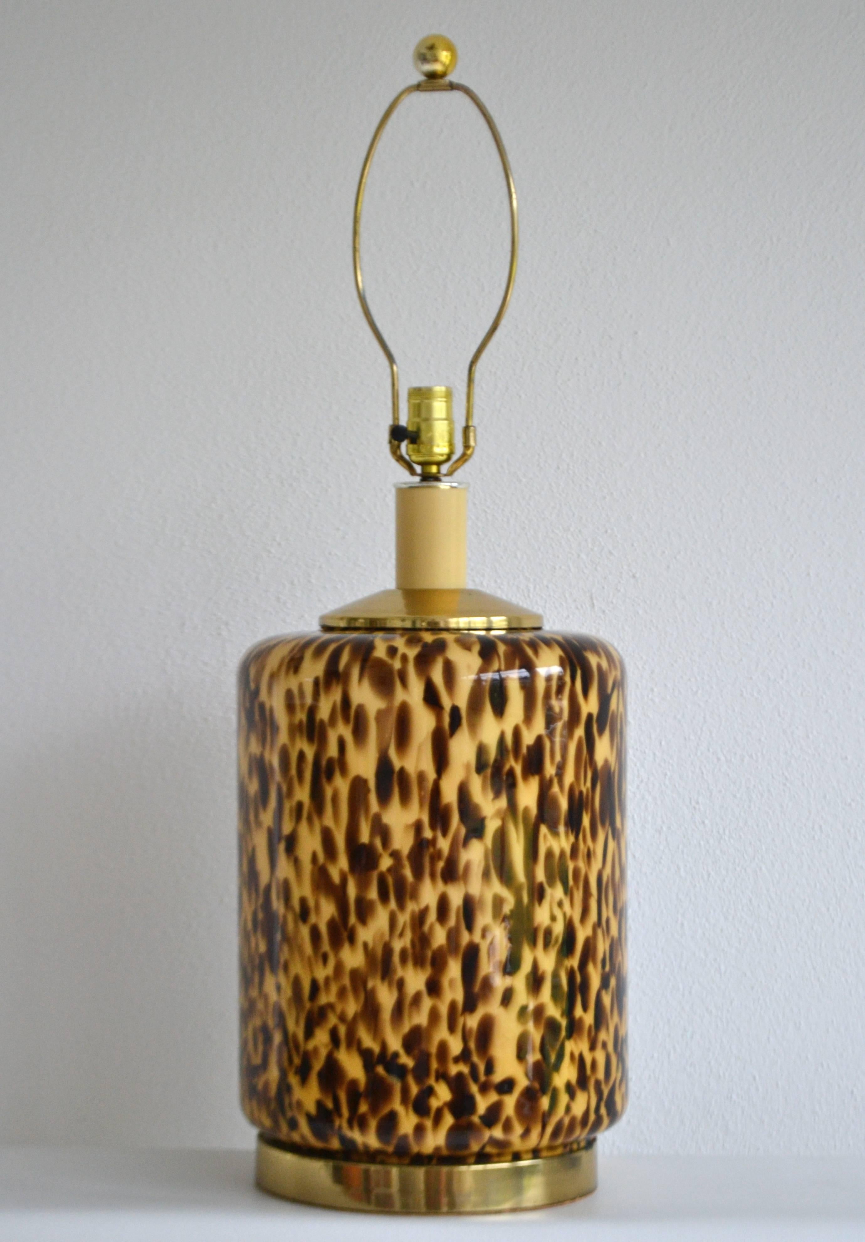 Mid-Century Modern Midcentury Italian Glass Table Lamp