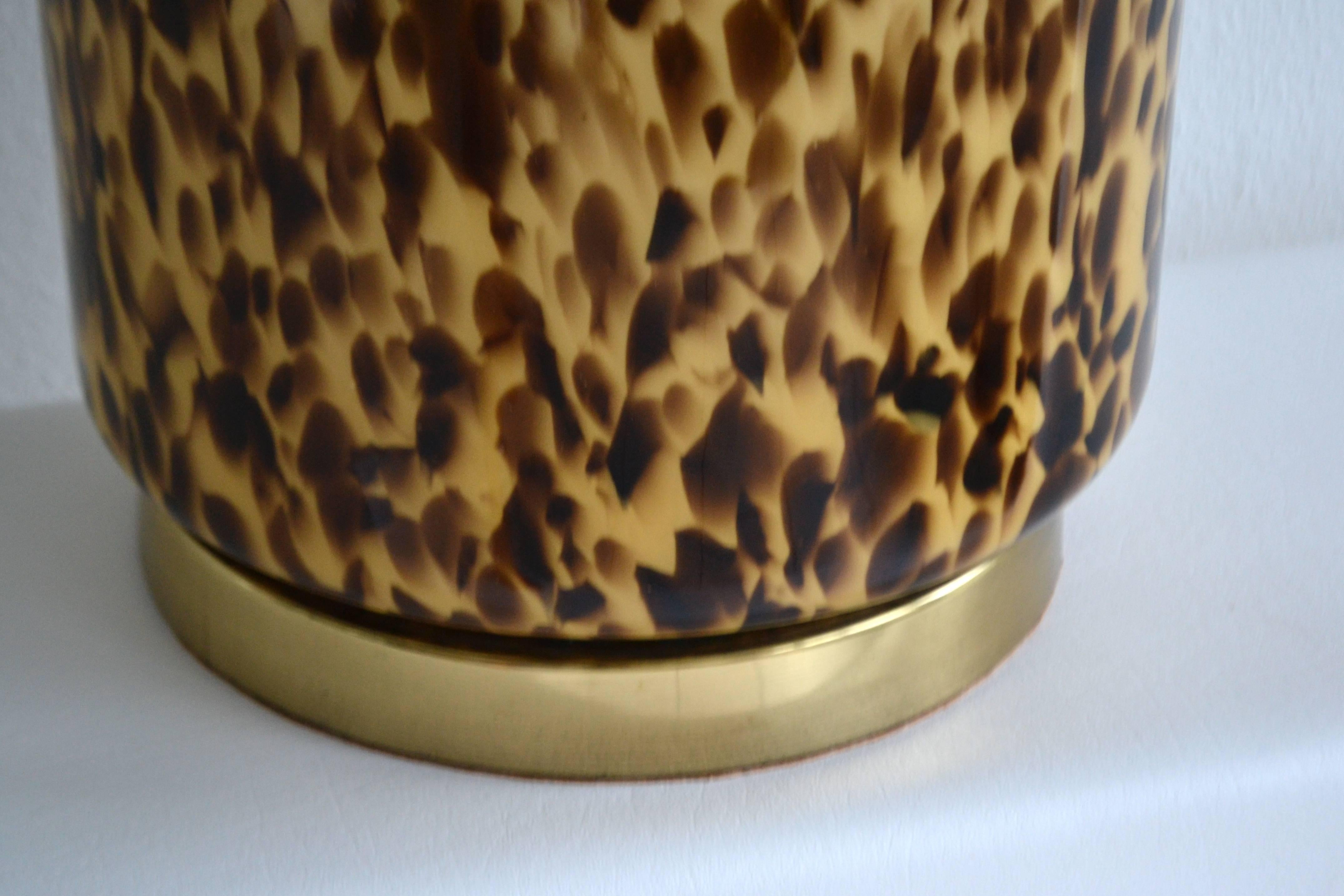 Blown Glass Midcentury Italian Glass Table Lamp