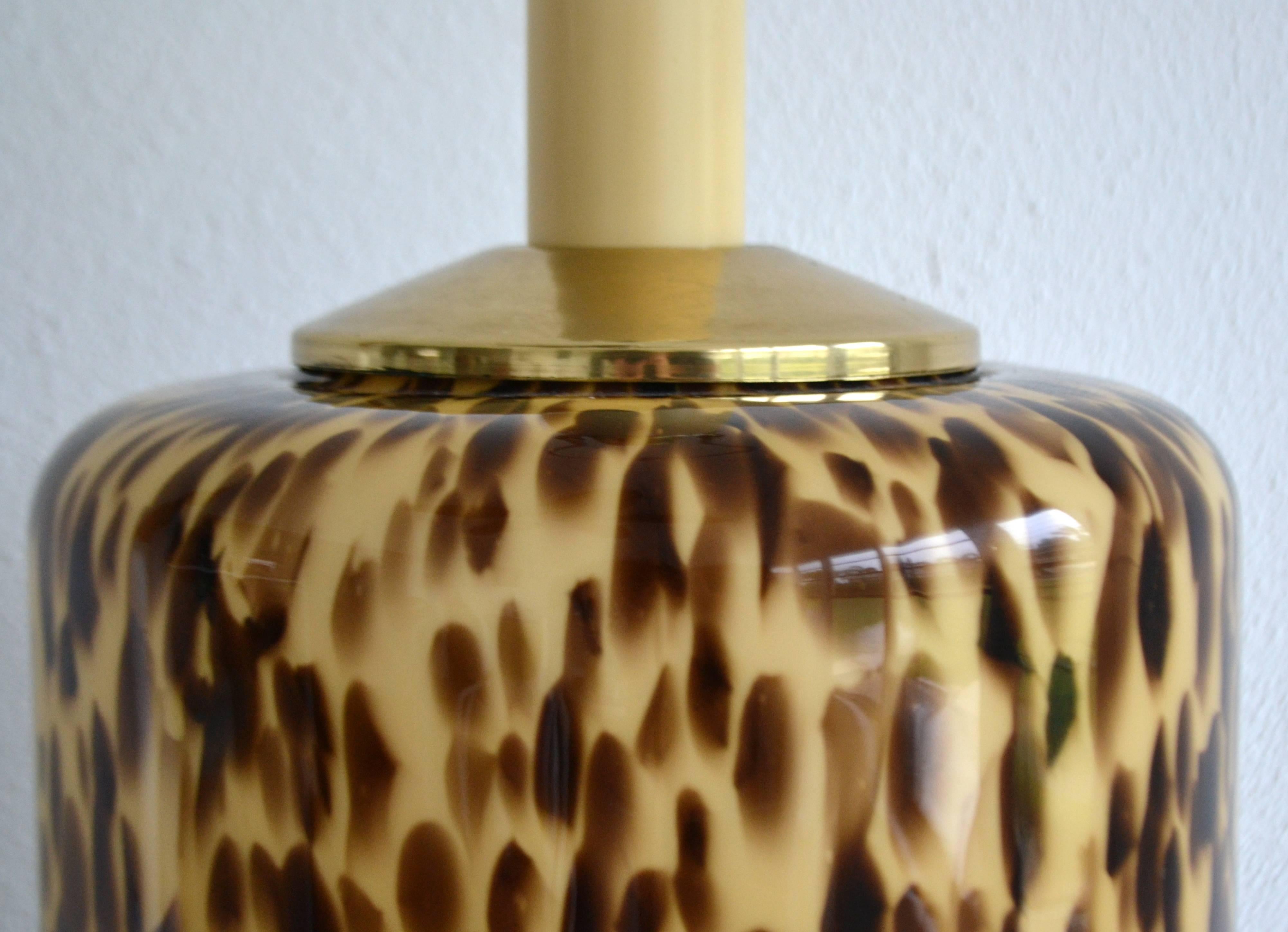 Mid-20th Century Midcentury Italian Glass Table Lamp