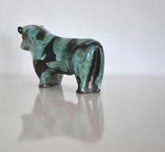 Mid-Century Ceramic Bull Sculpture by Marianna von Allesch