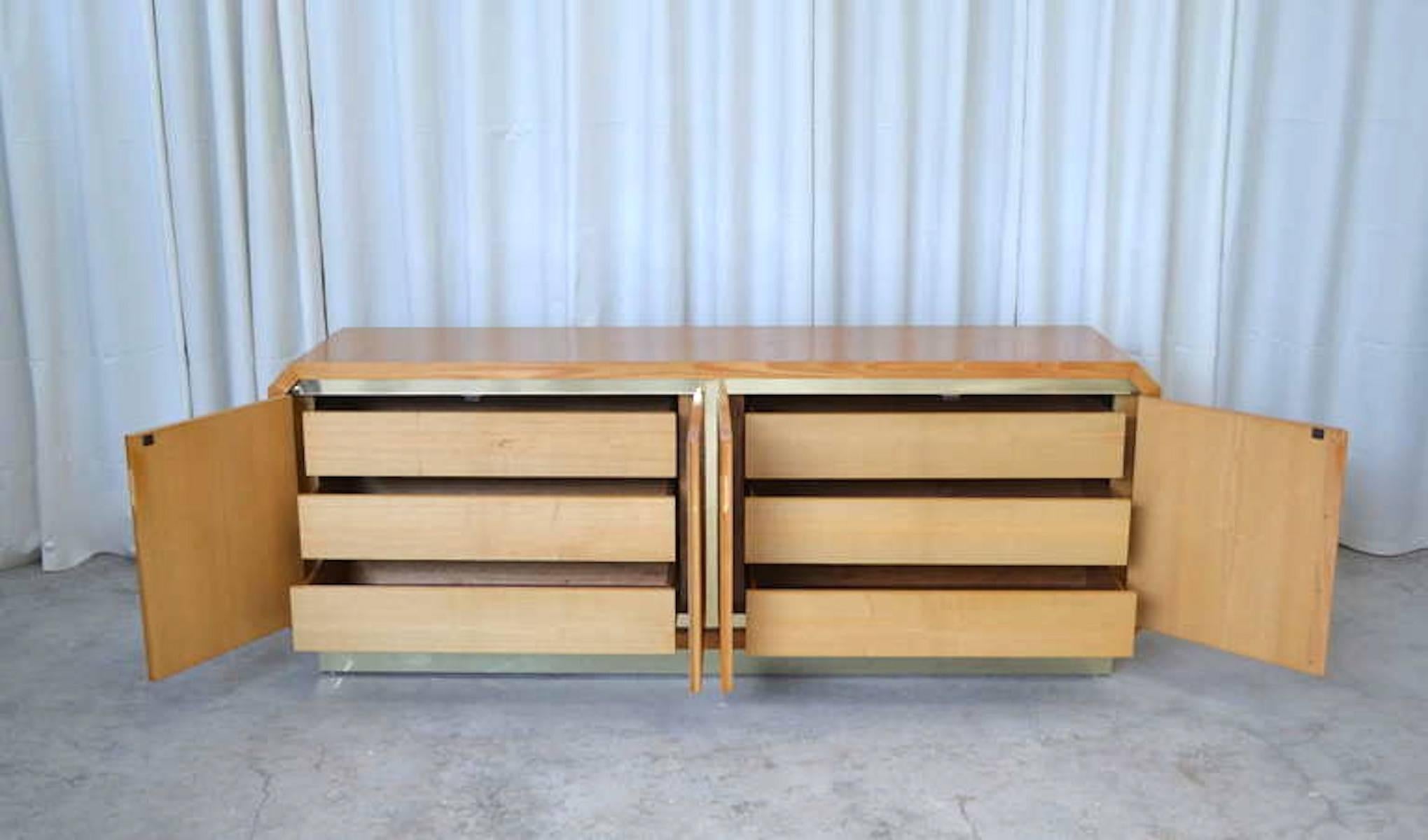 Late 20th Century Post-Modern Faux Bamboo Sideboard  For Sale