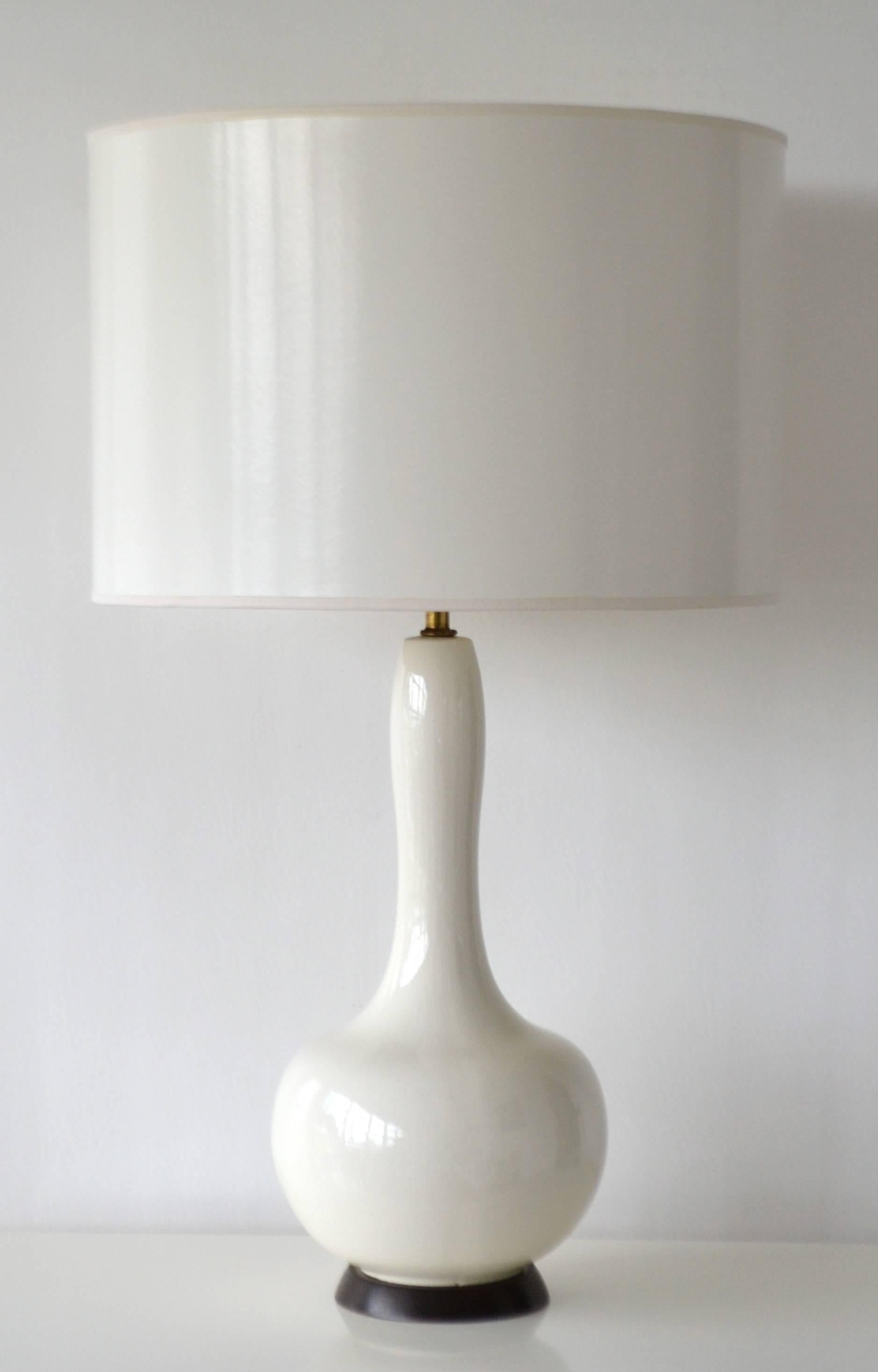 Midcentury Blanc de Chine Ceramic Table Lamp 2