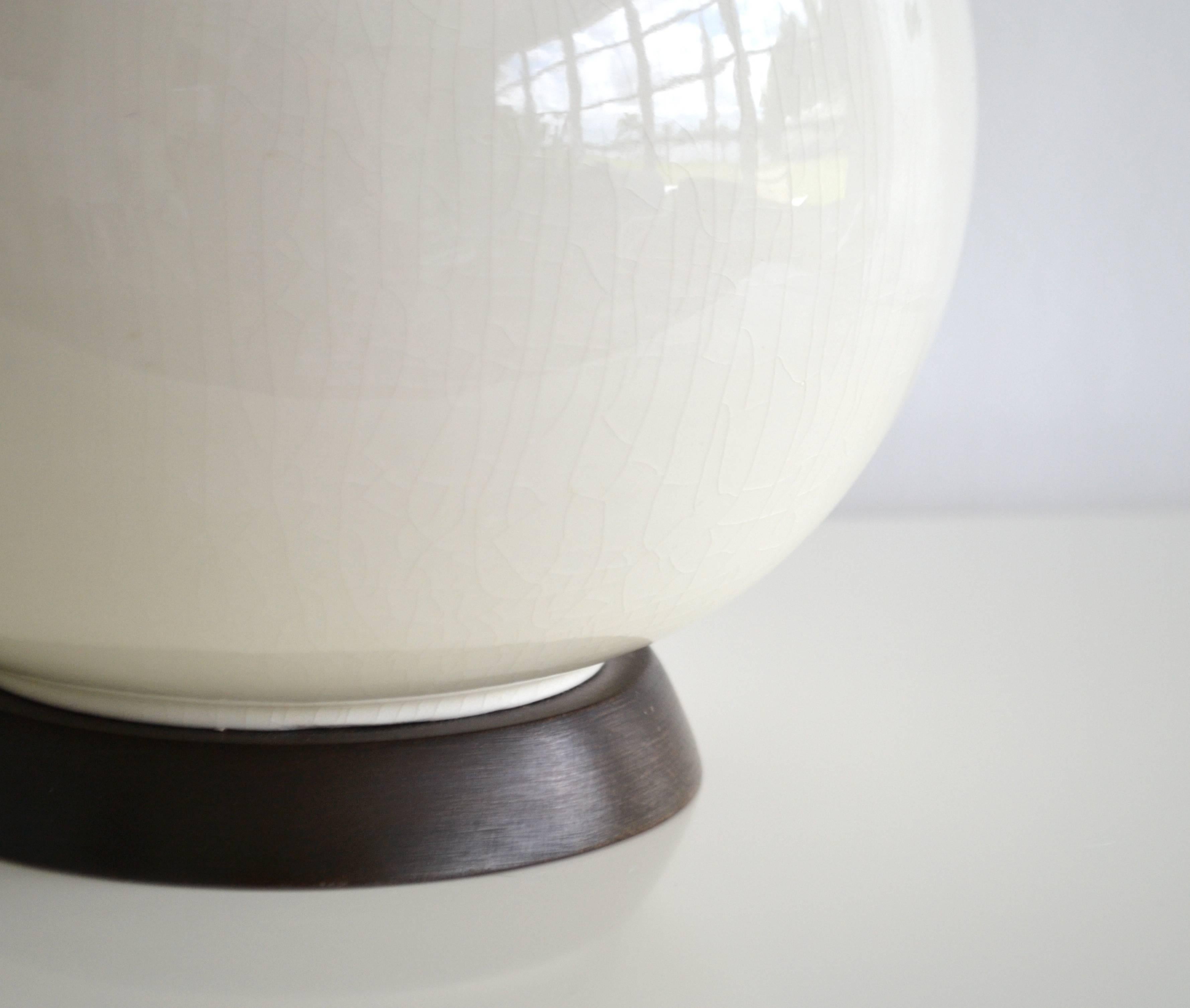Midcentury Blanc de Chine Ceramic Table Lamp 1