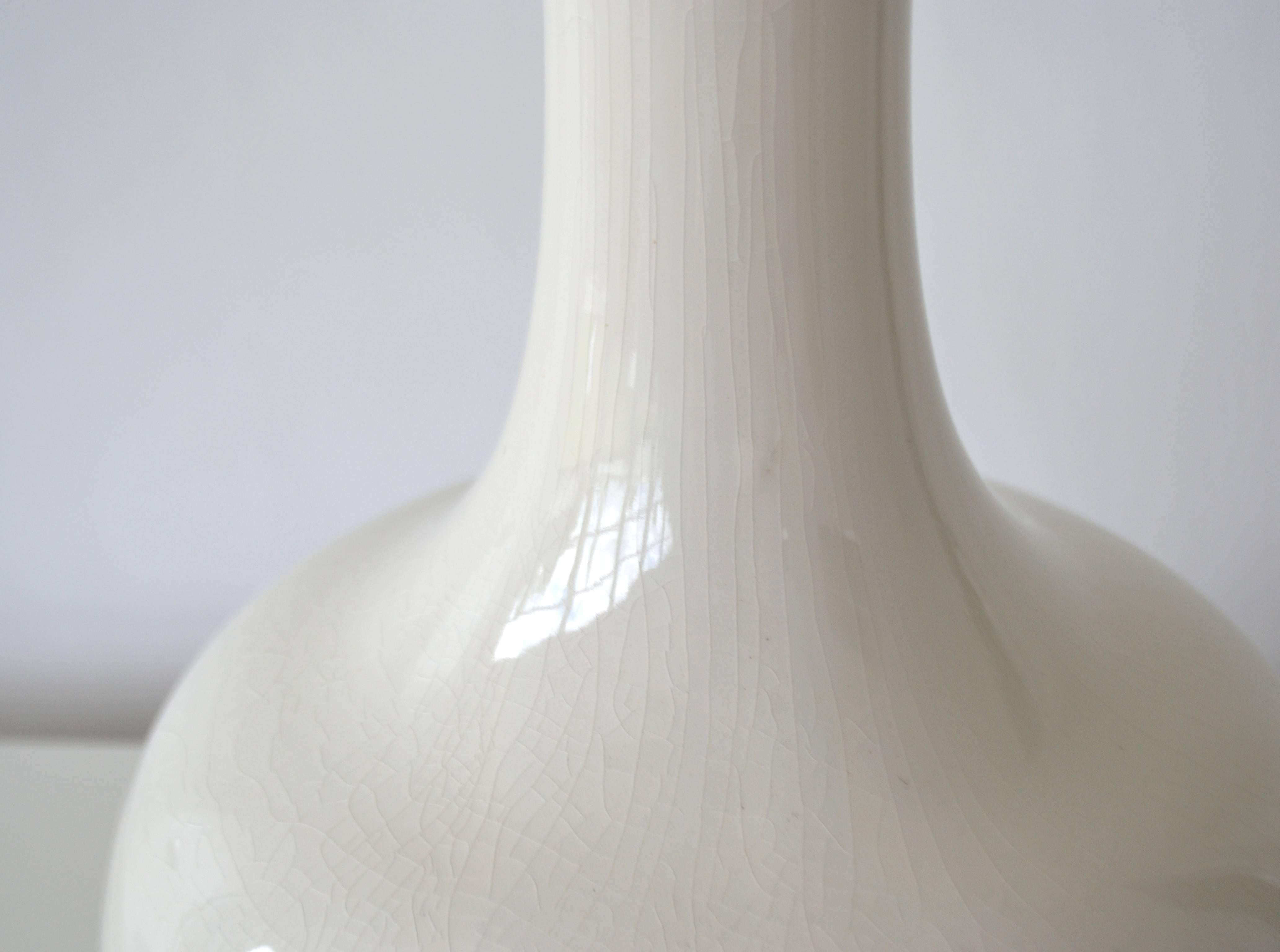 Mid-20th Century Midcentury Blanc de Chine Ceramic Table Lamp