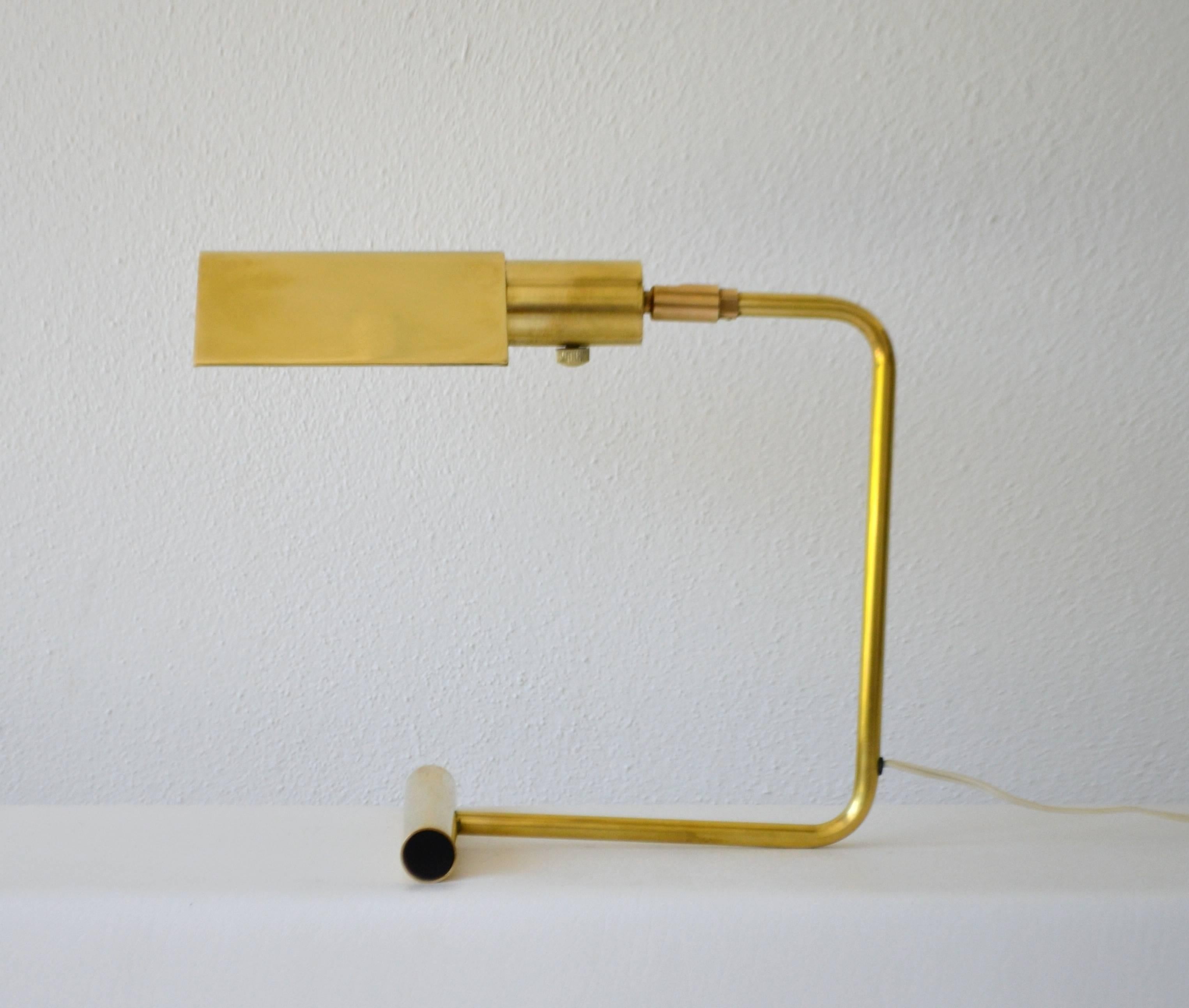 Mid-Century Modern Midcentury Brass Articulated Desk Lamp