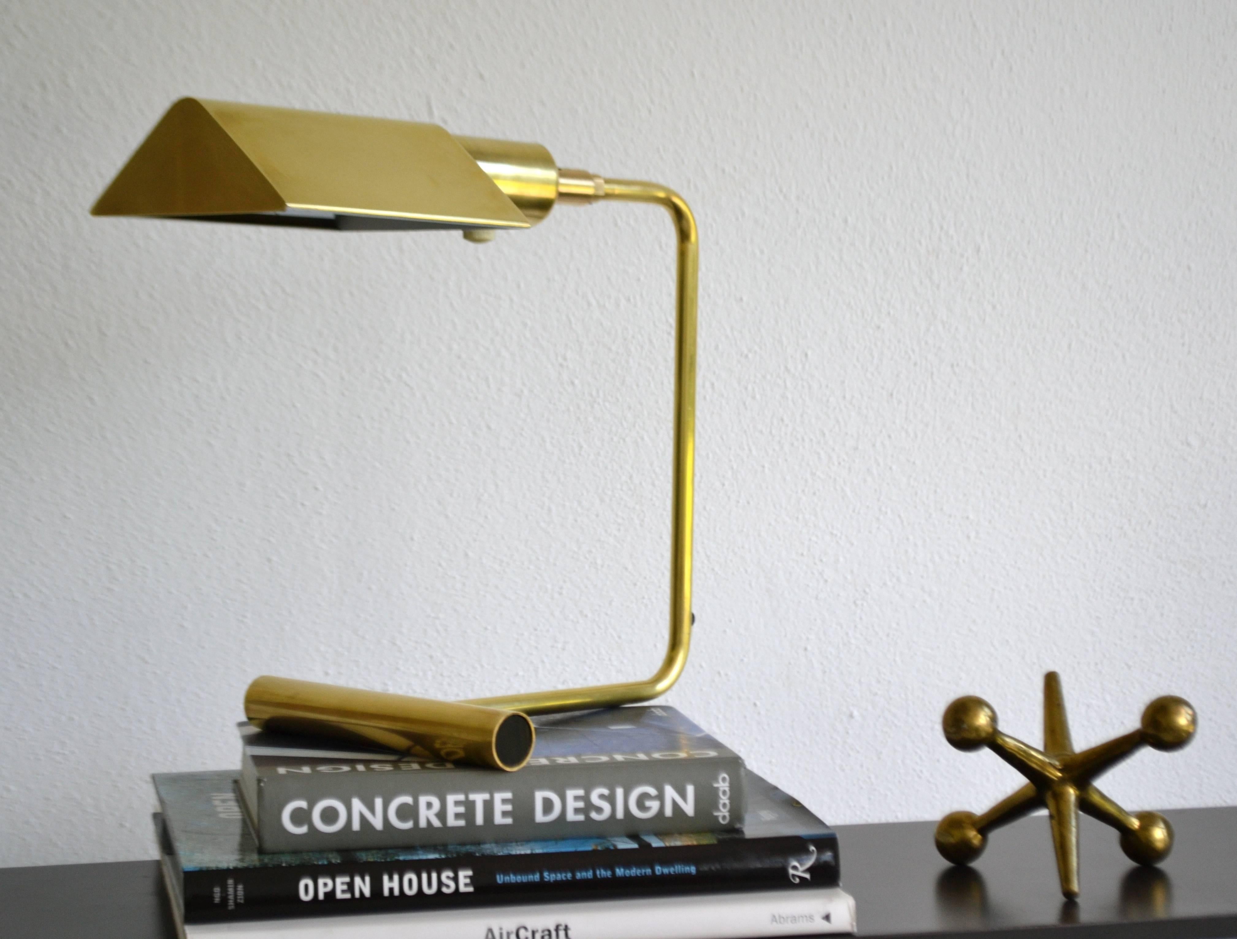 Midcentury Brass Articulated Desk Lamp 2