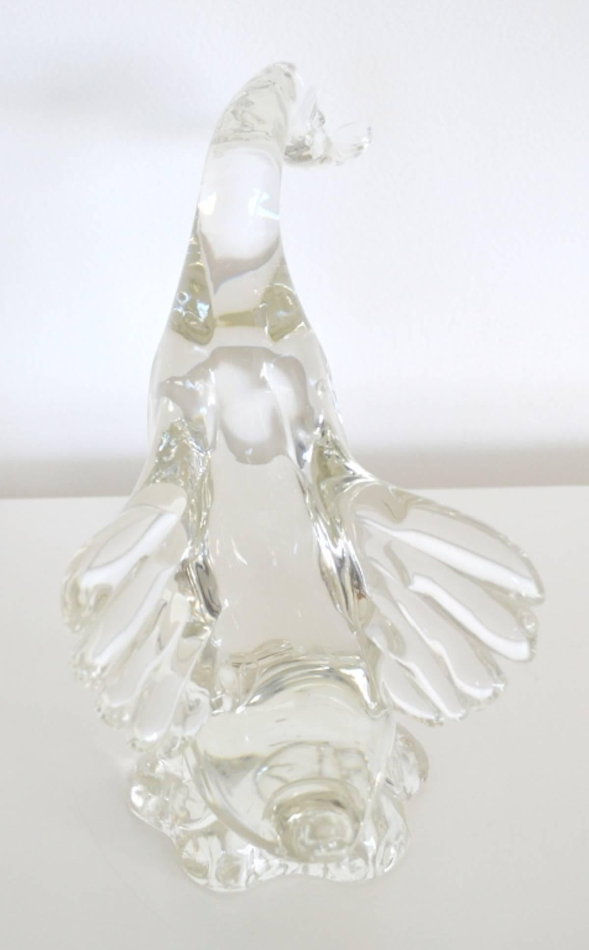 Mid-Century Italian Blown Glass Goose In Good Condition For Sale In West Palm Beach, FL