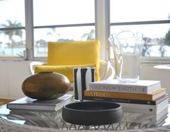 Post-Modern Italian Black and White Blown Glass Vase