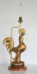 Mid-Century Rooster Form Table Lamp by Sascha Brastoff