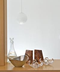 Pair of Italian Mid-Century Blown Glass Organic Form Candlesticks