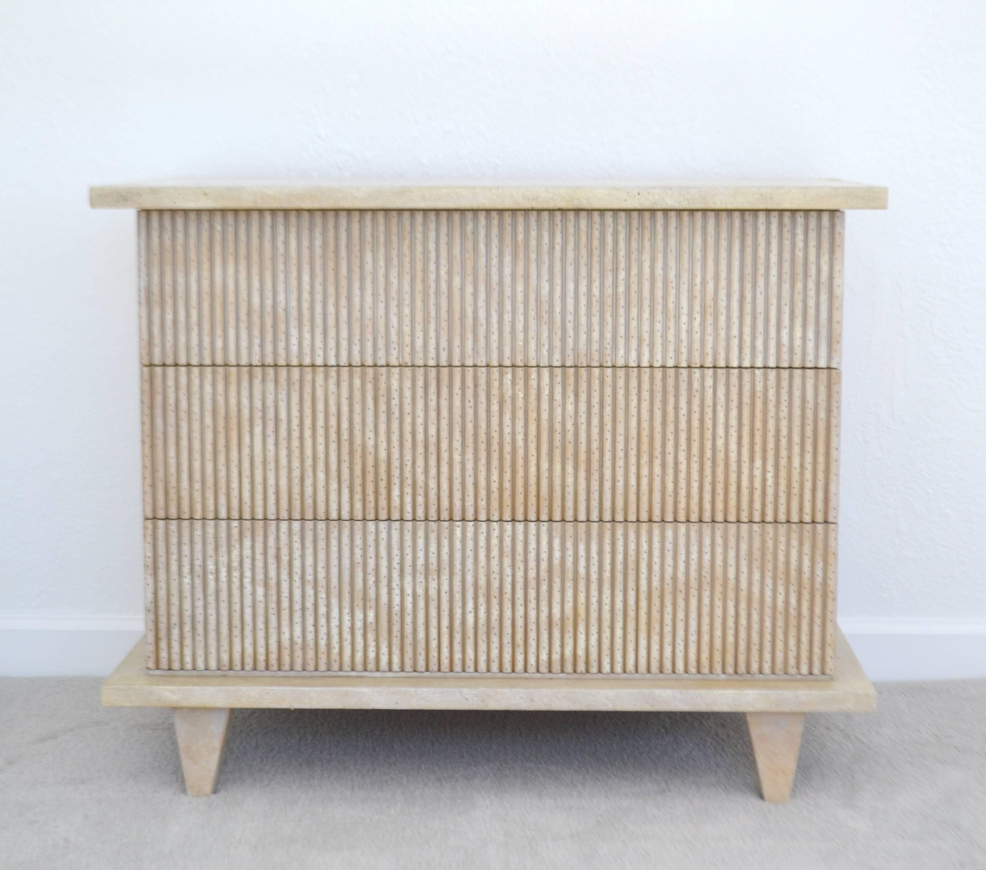 American Mid-Century Cerused Chest For Sale