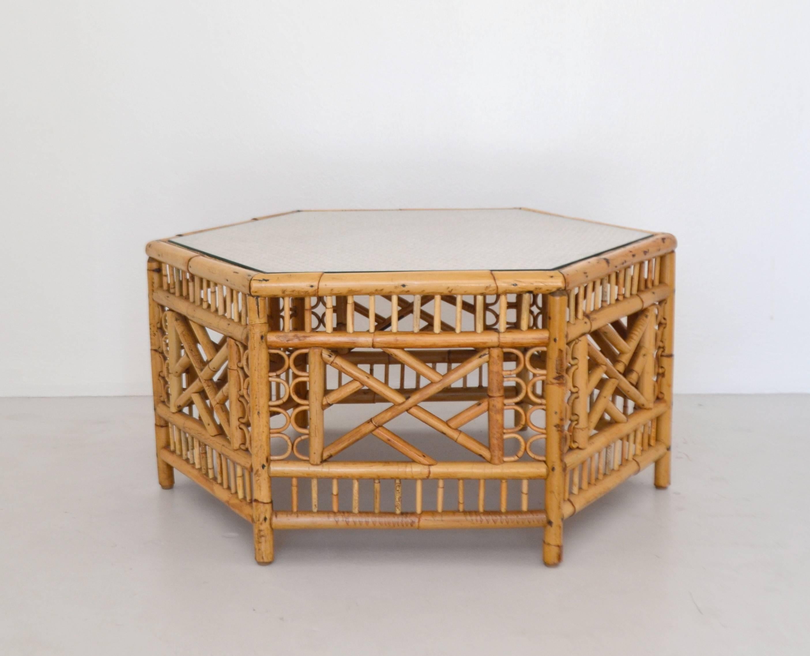 bamboo cocktail table