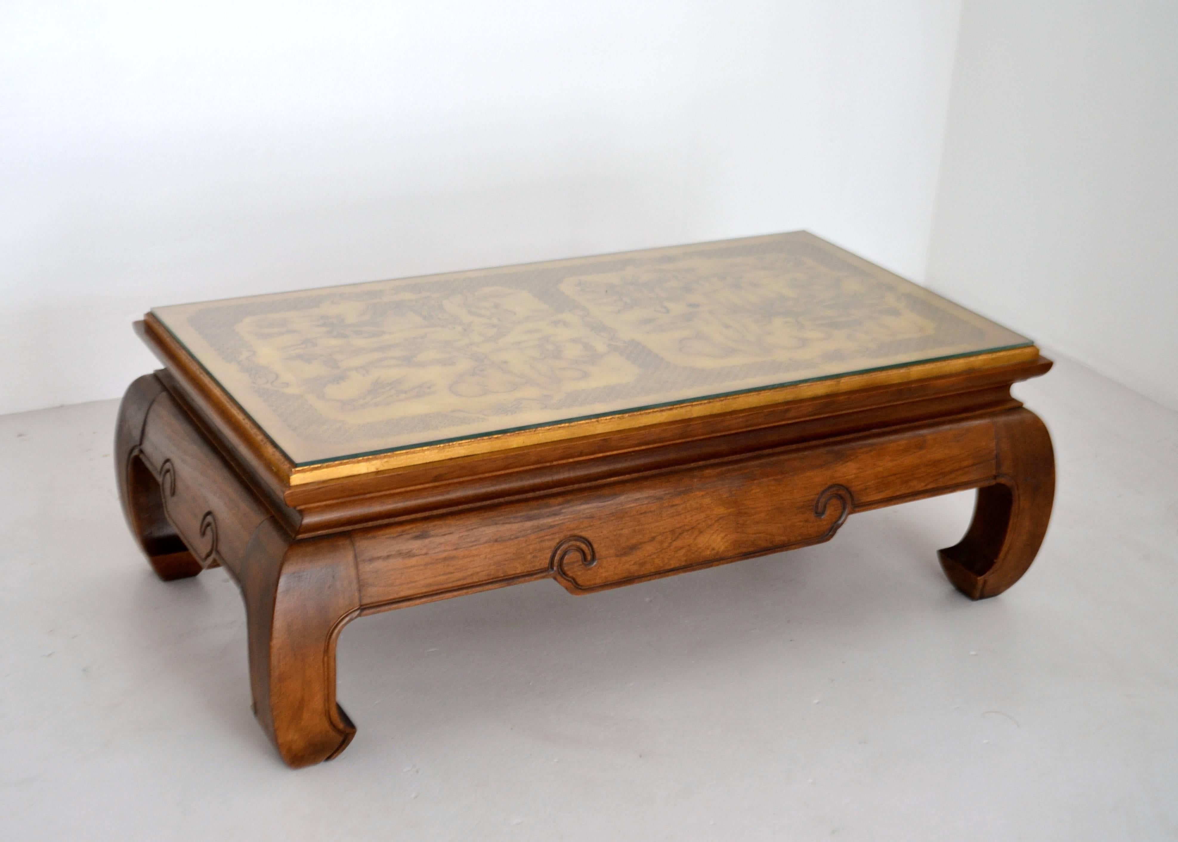 Hollywood Regency Coffee Table In Good Condition For Sale In West Palm Beach, FL