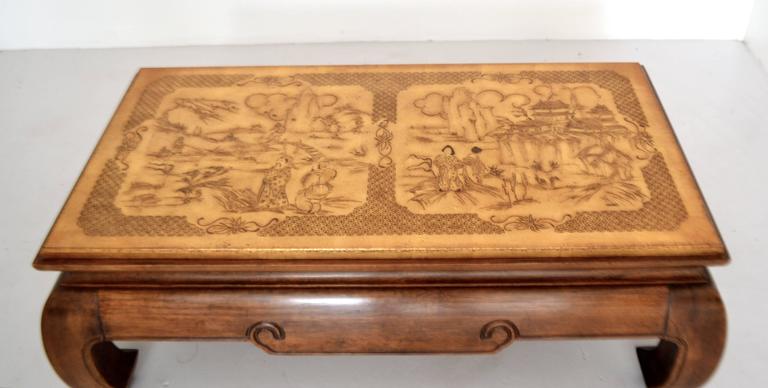 Hollywood Regency Coffee Table For Sale at 1stdibs