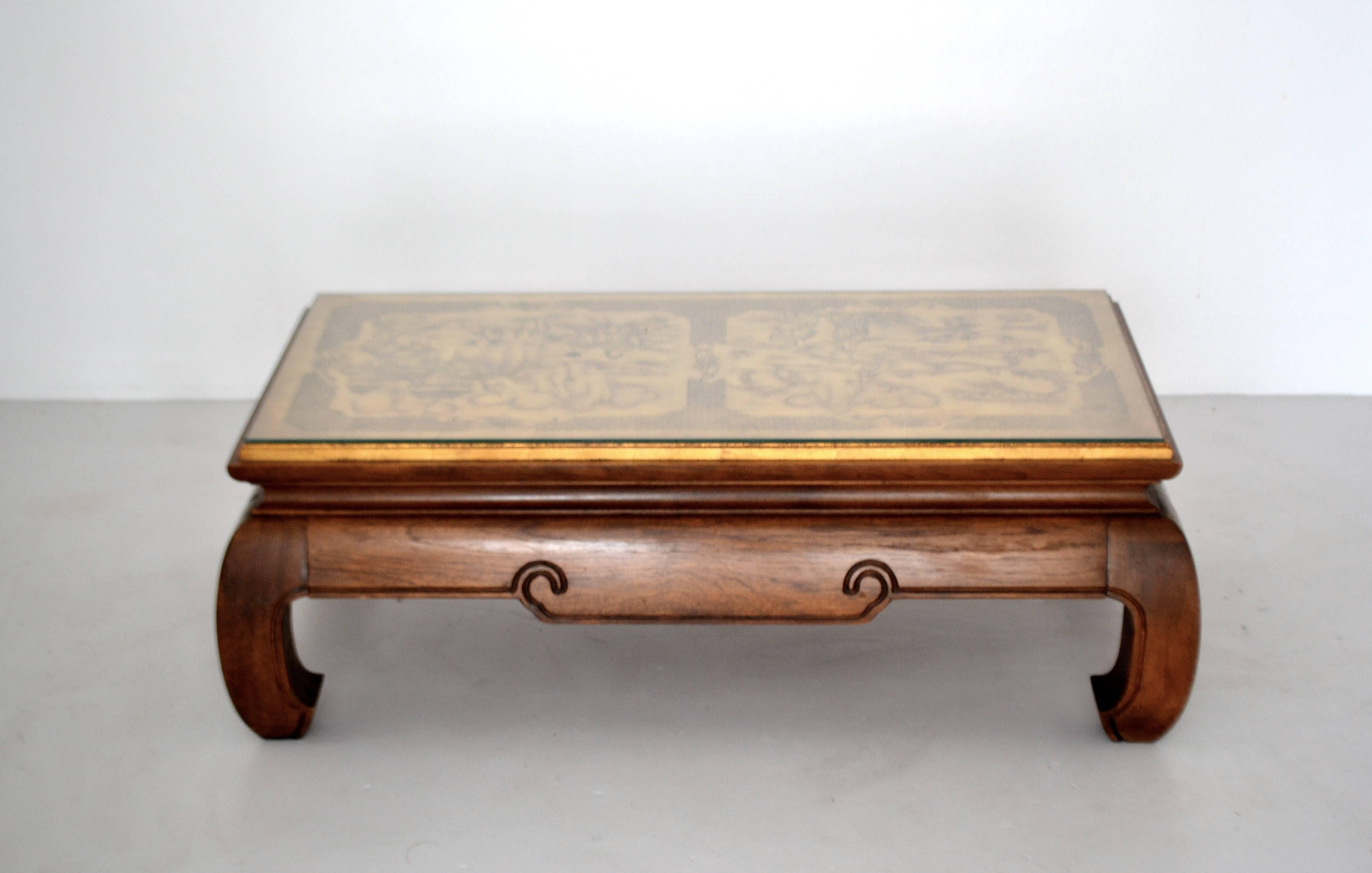 American Hollywood Regency Coffee Table For Sale
