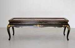 Hollywood Regency Lacquered Wood Cocktail Table