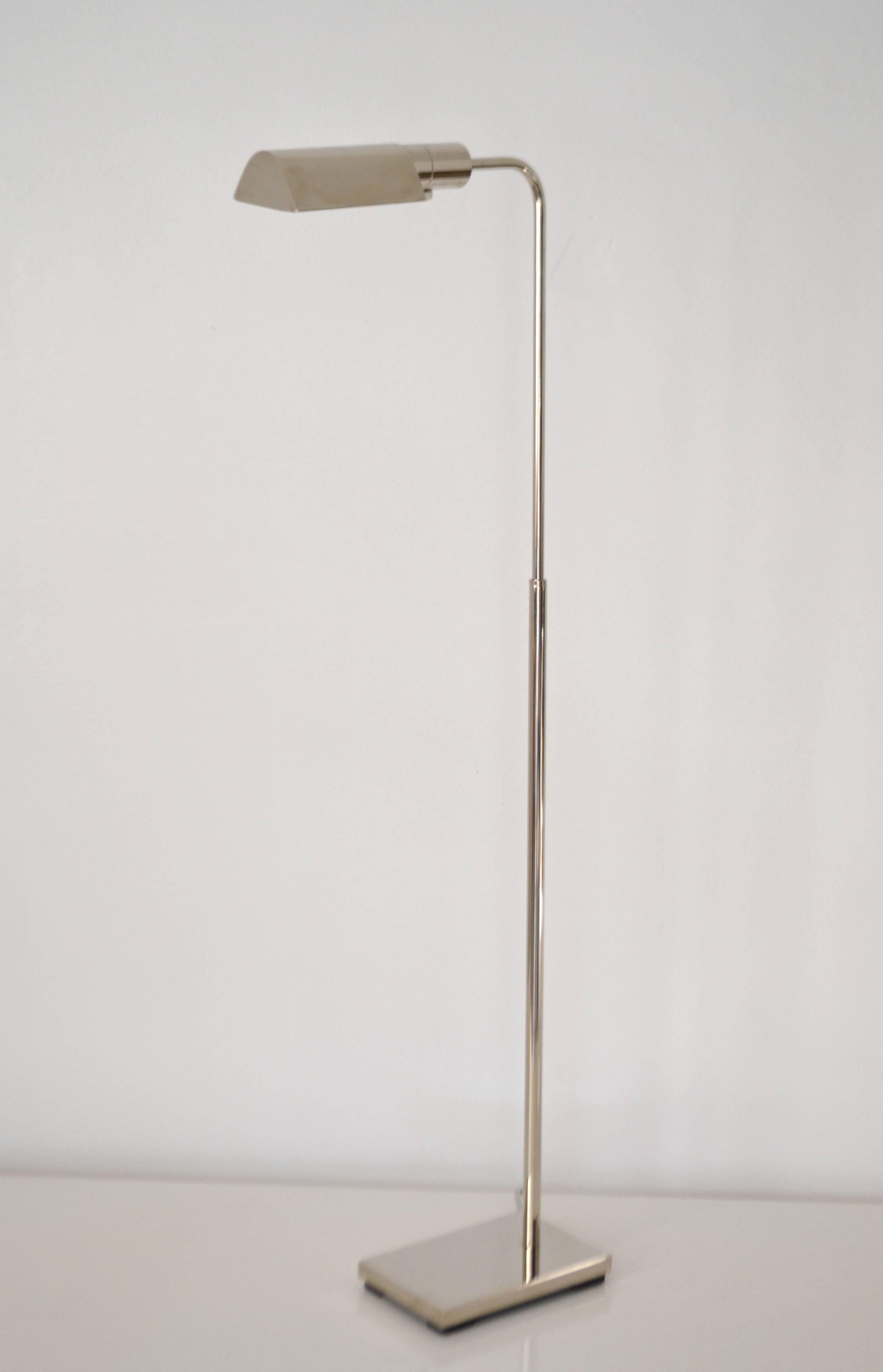 Midcentury Polished Chrome Articulating Floor Lamp 2