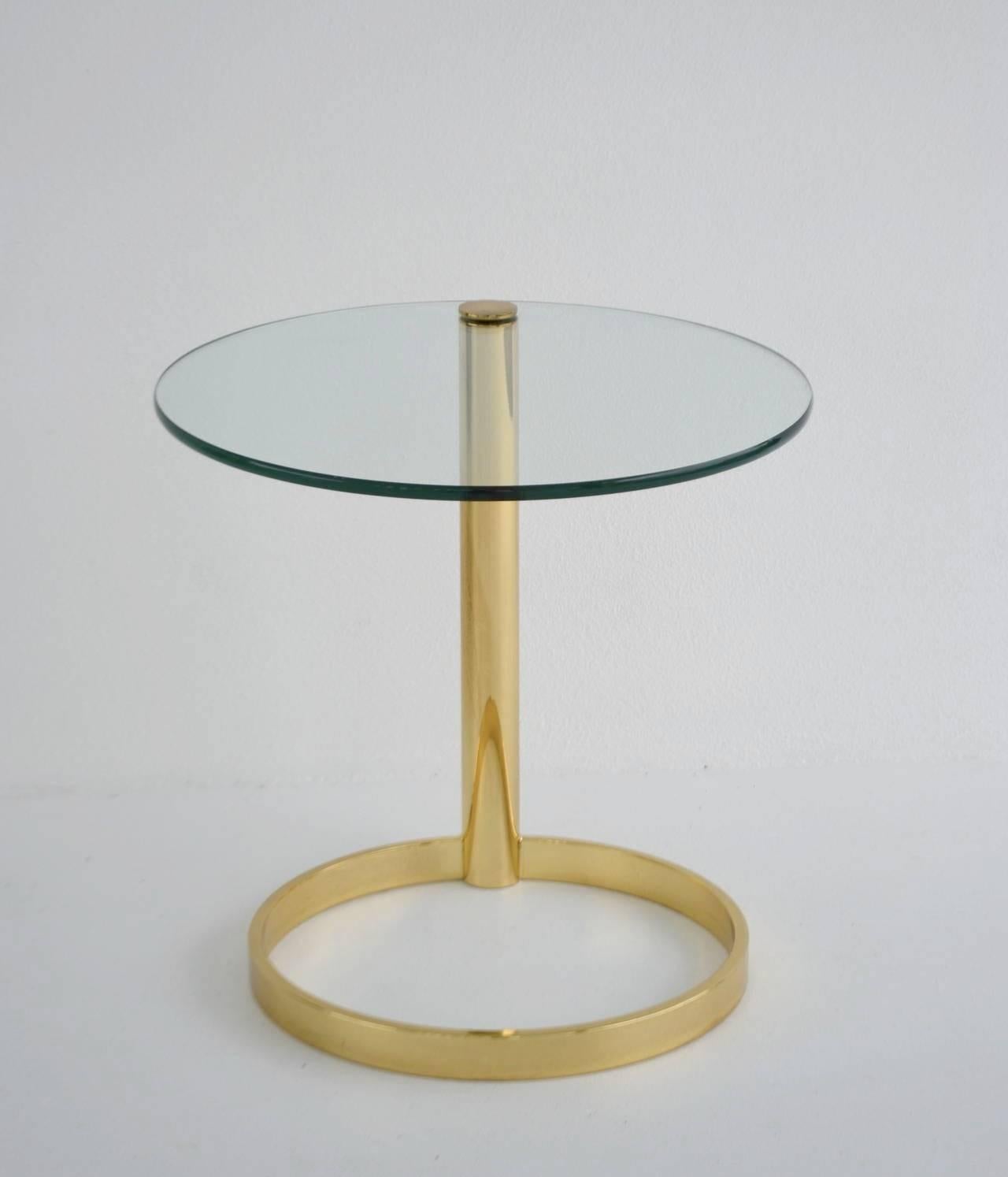 Post-Modern Postmodern Sculptural Brass Side Table