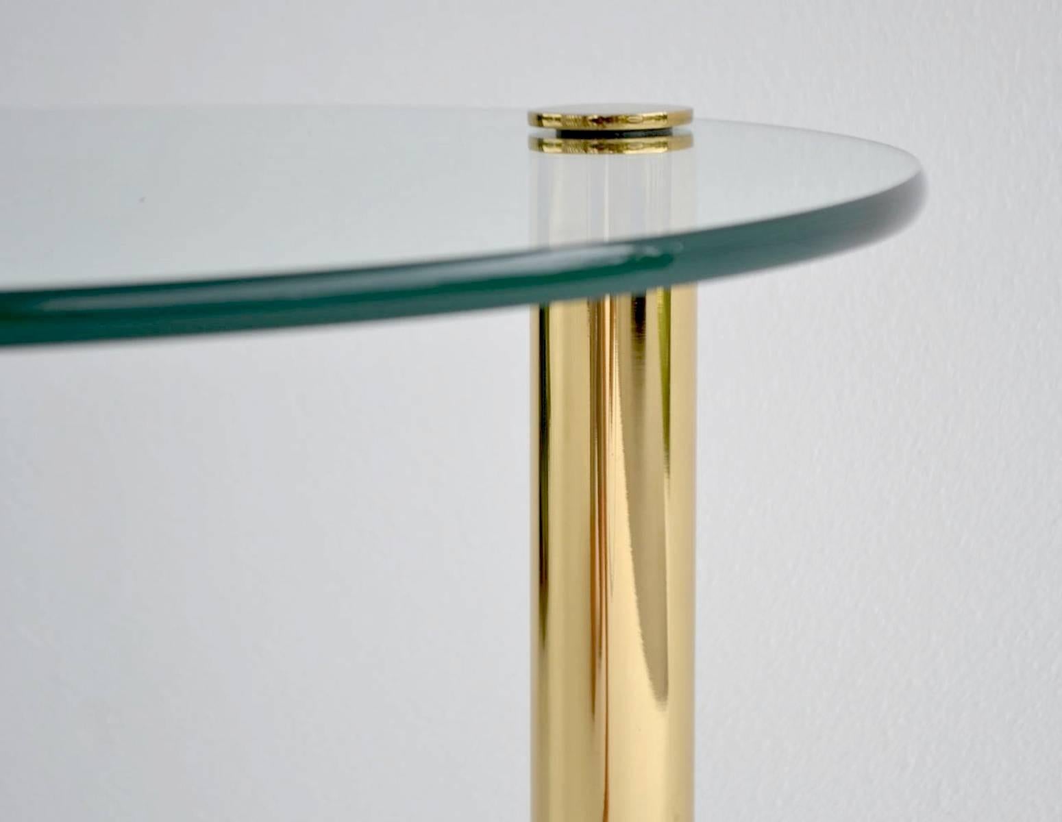 Late 20th Century Postmodern Sculptural Brass Side Table