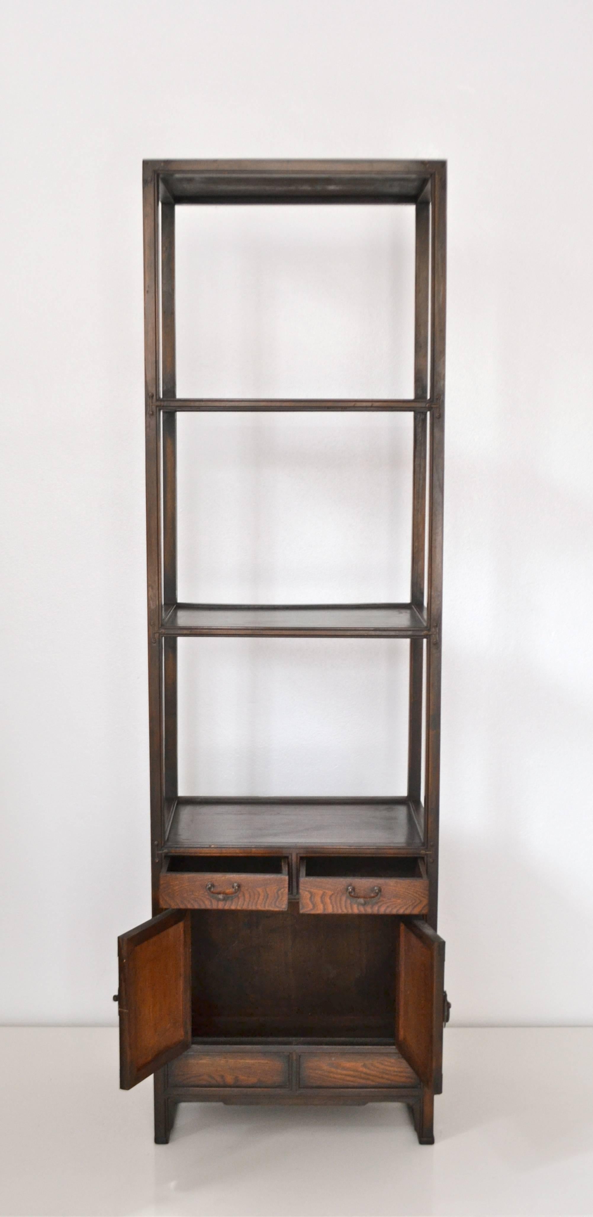 Bronze Elm Bookcase / Etagere
