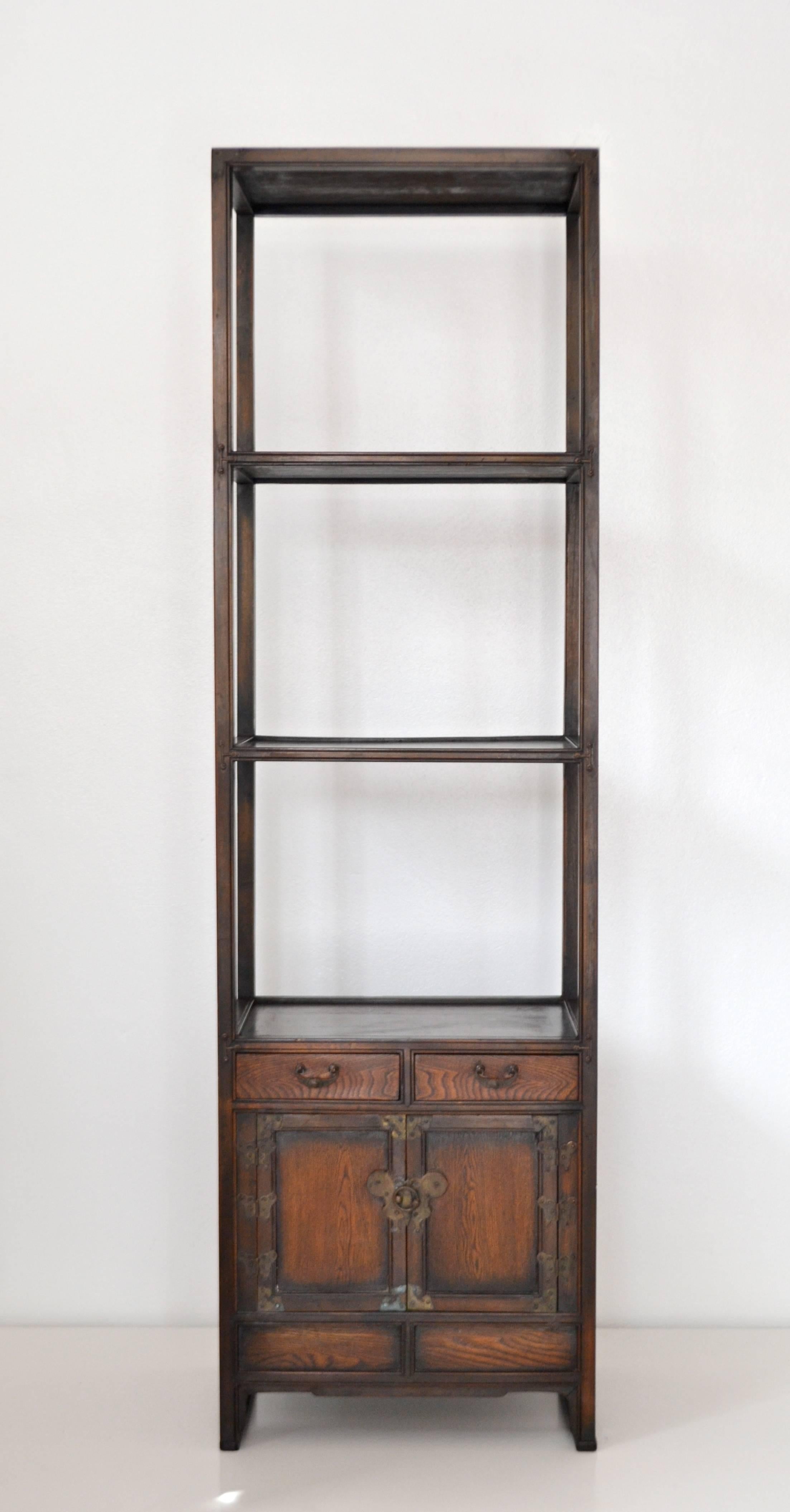 Elm Bookcase / Etagere In Excellent Condition In West Palm Beach, FL