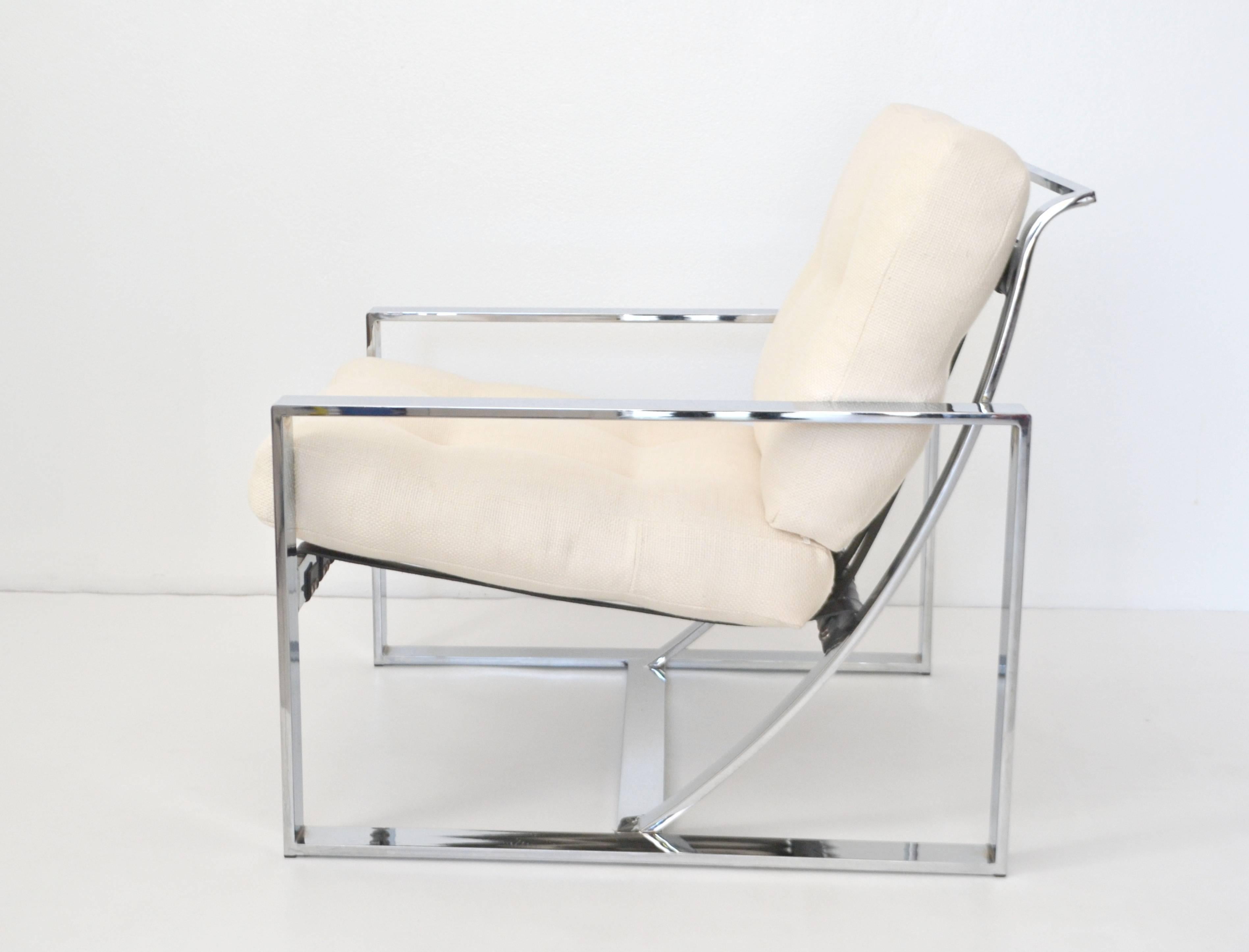 Late 20th Century Pair of Italian Neo Rationalist Club Chairs For Sale