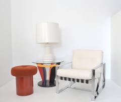 Pair of Italian Postmodern Memphis Side Tables