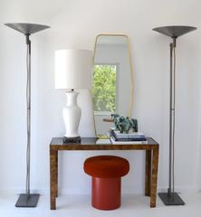 Pair of Postmodern Torchiere Floor Lamps by George Kovacs