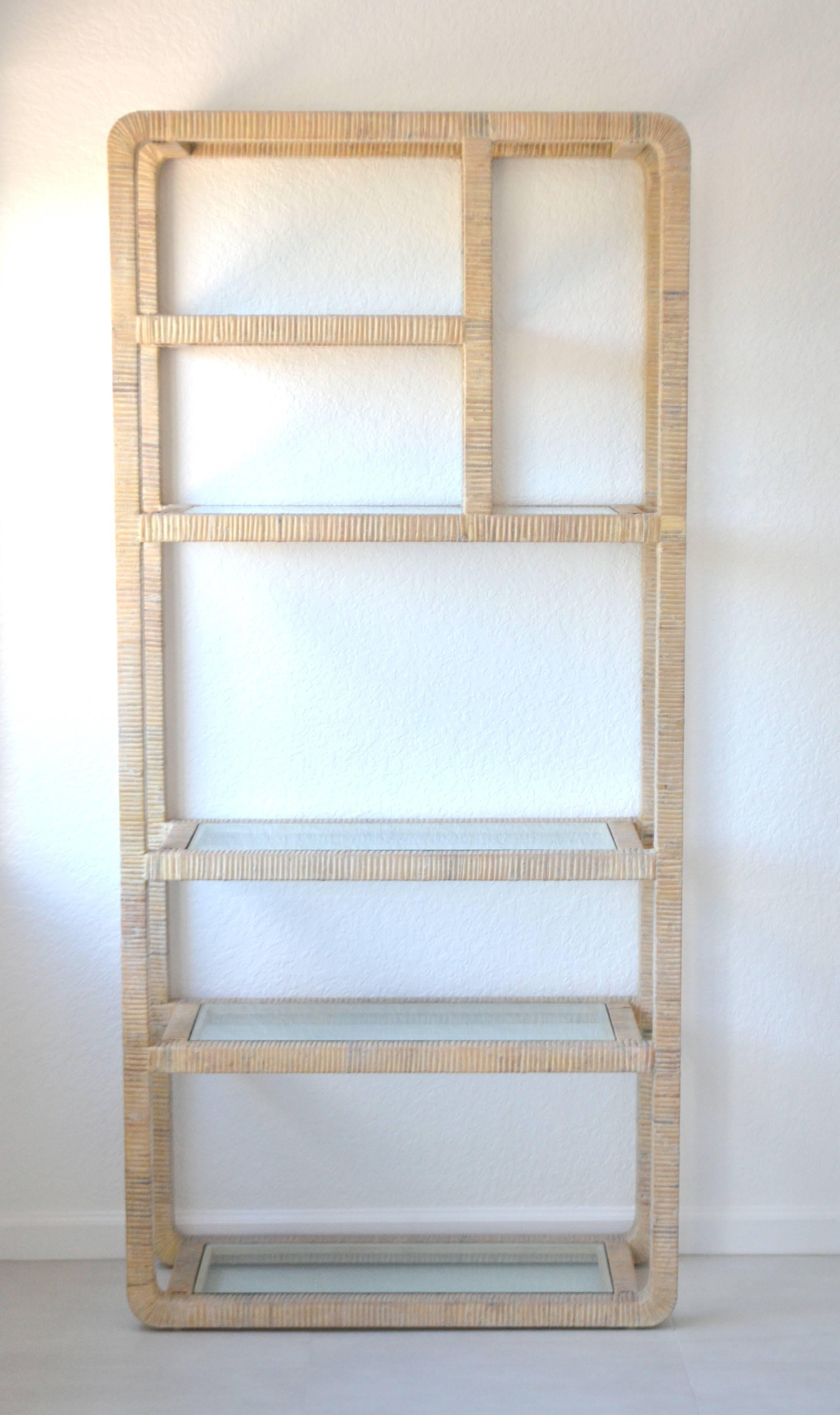 rattan bookshelf