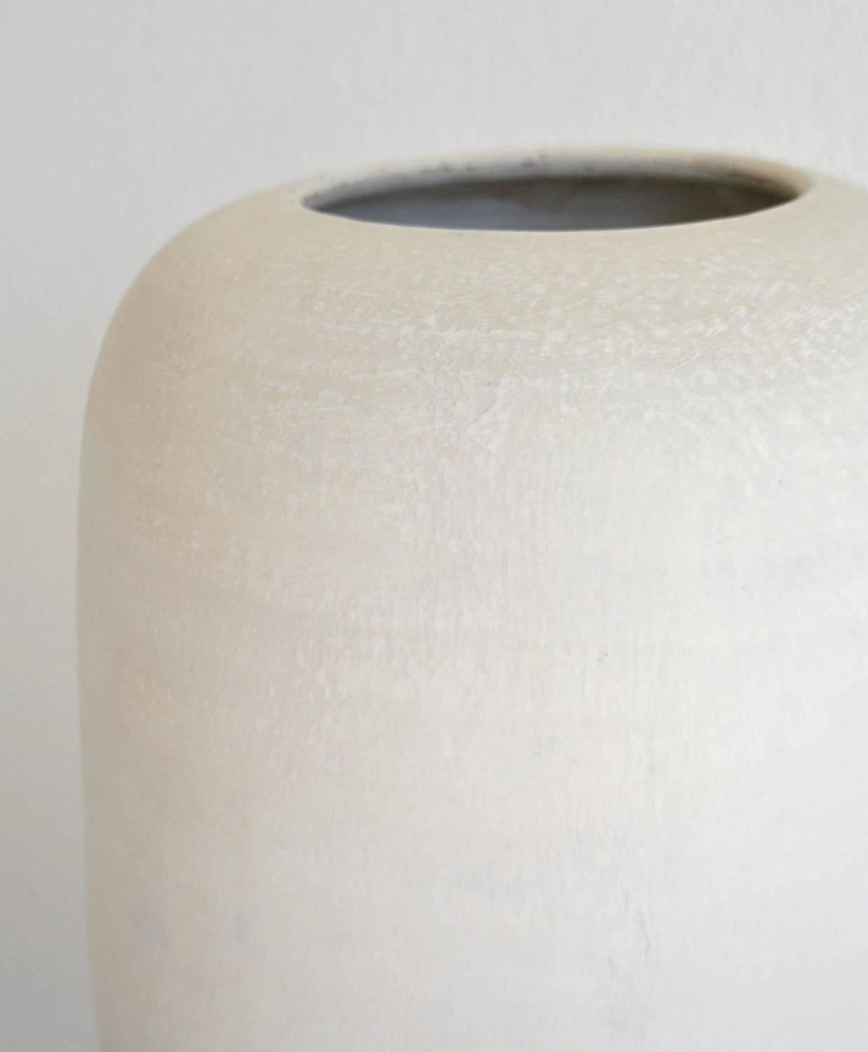 Ceramic Pair of Postmodern Organic Form Hand Thrown Vases For Sale