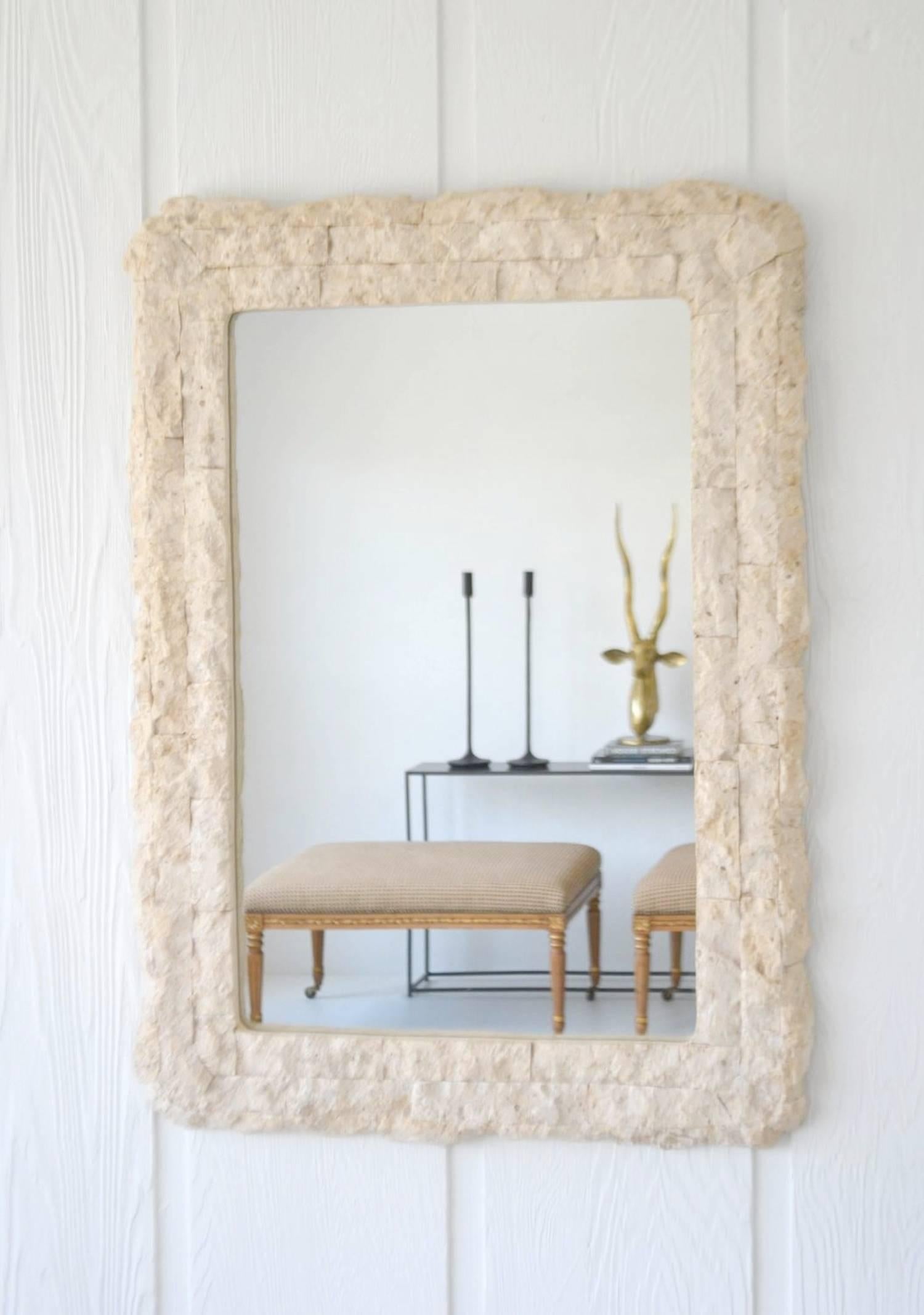 Post-Modern Postmodern Tessellated Wall Mirror For Sale