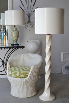 Mid-Century Modern Ceramic Floor Lamp