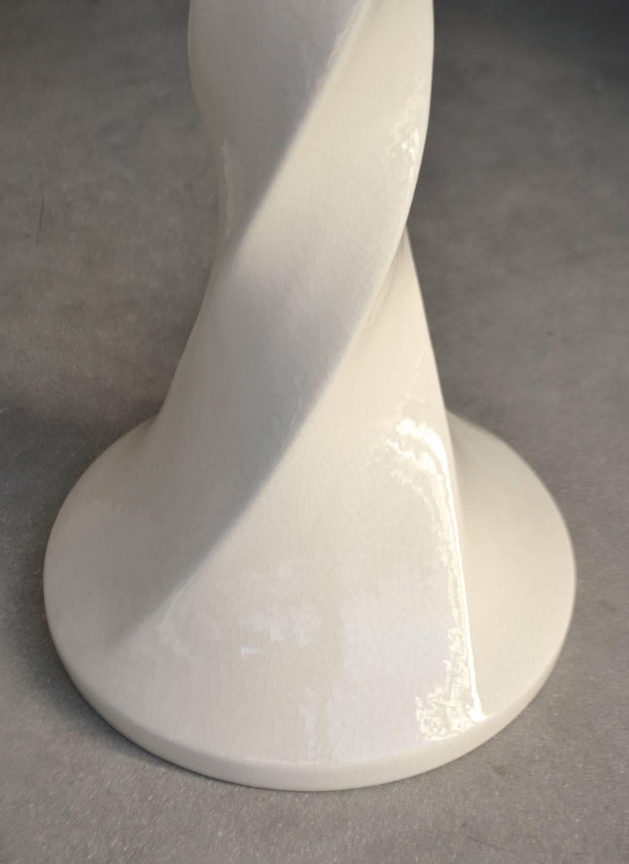 Mid-20th Century Mid-Century Modern Ceramic Floor Lamp For Sale
