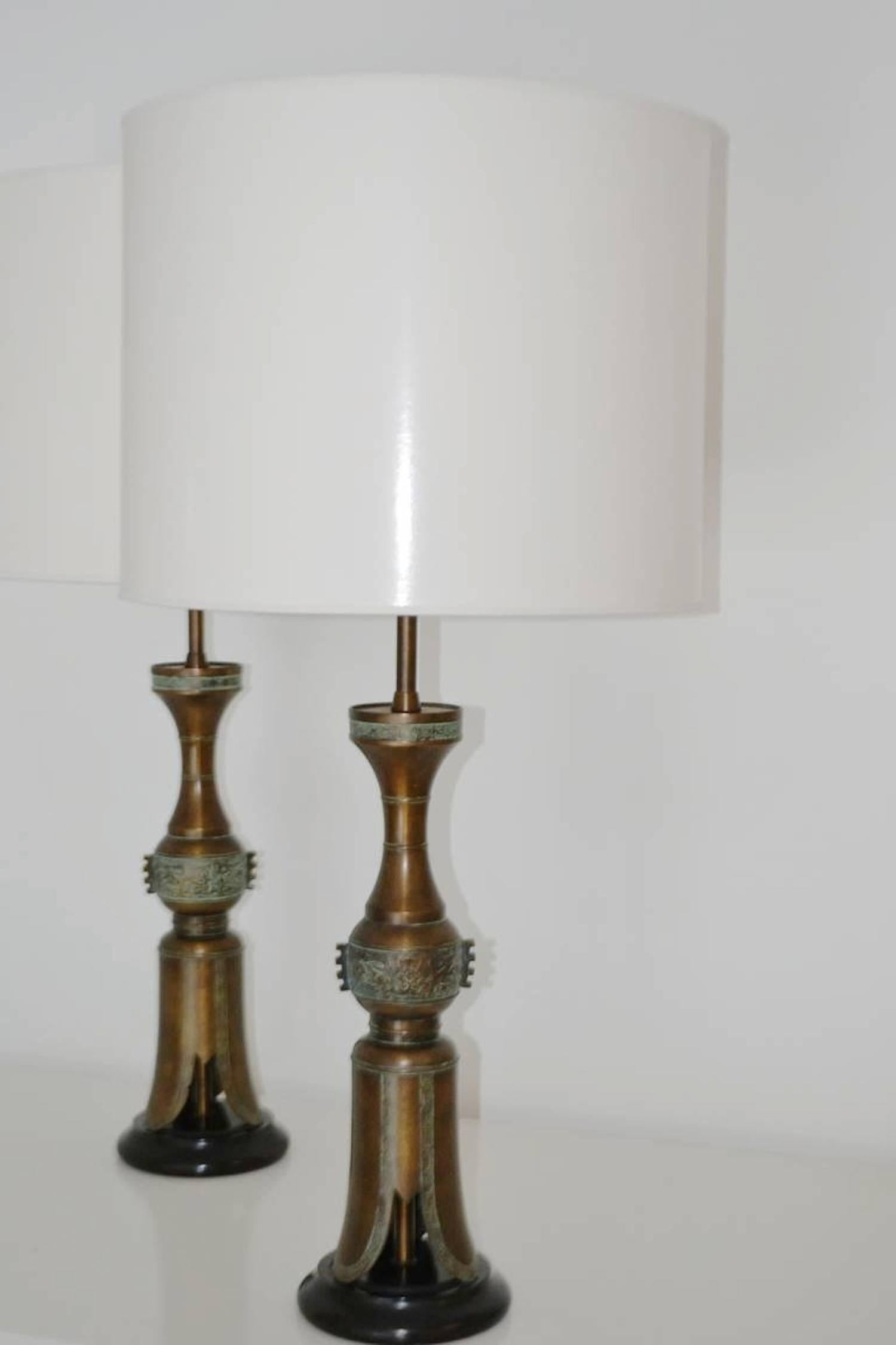 Mid-Century Modern Pair of Mid-Century Table Lamps For Sale