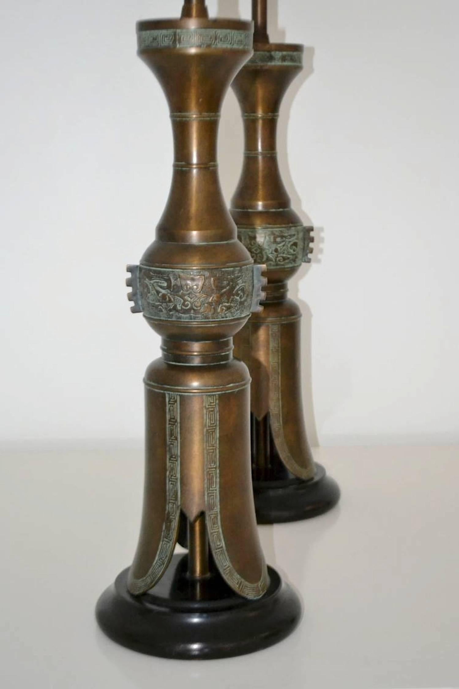 North American Pair of Mid-Century Table Lamps For Sale