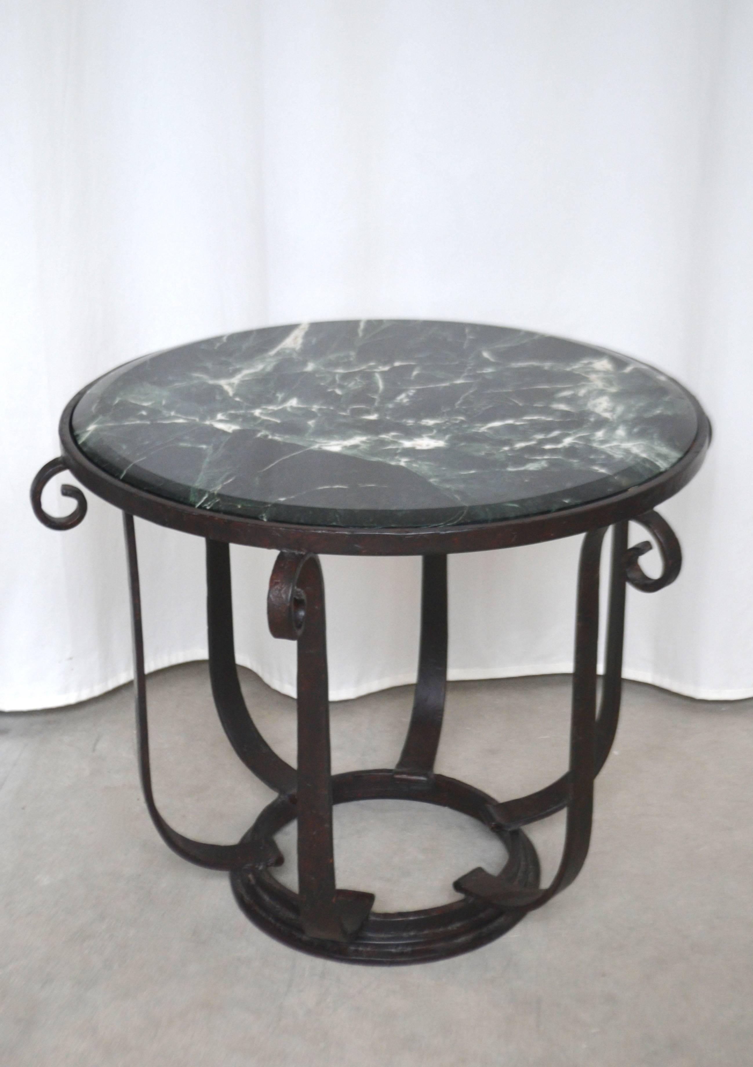 wrought iron hall table