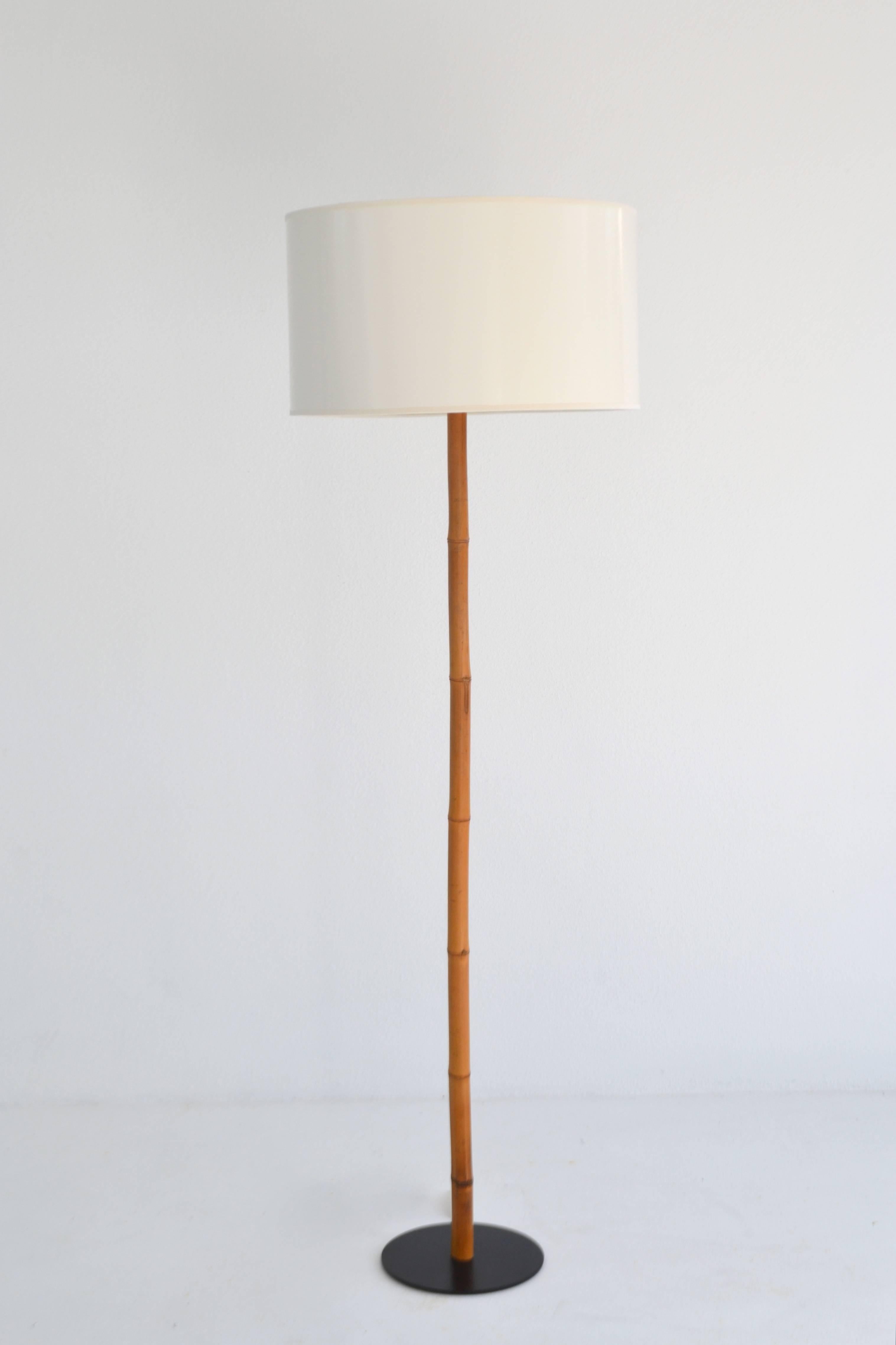 Late 20th Century Mid-Century Bamboo Floor Lamp by George Kovacs For Sale
