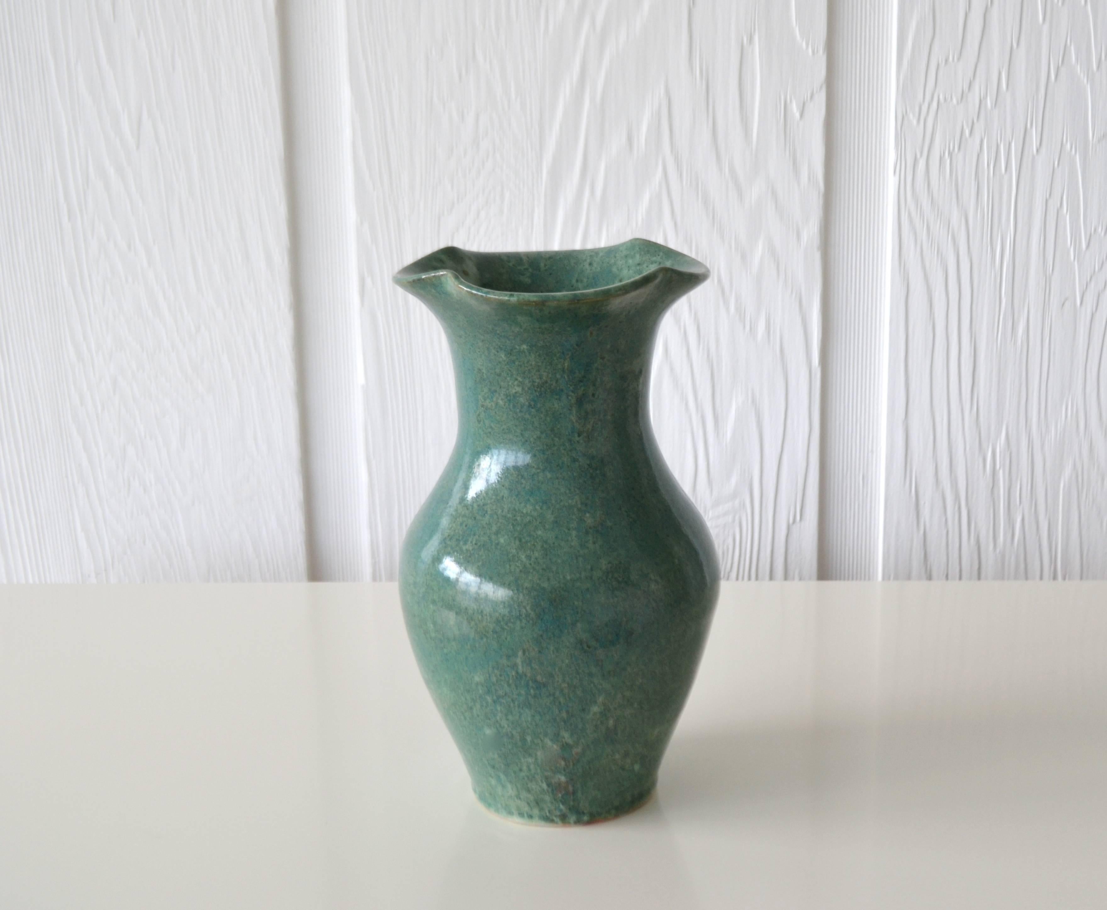 American Hand Thrown Ceramic Organic Form Vase