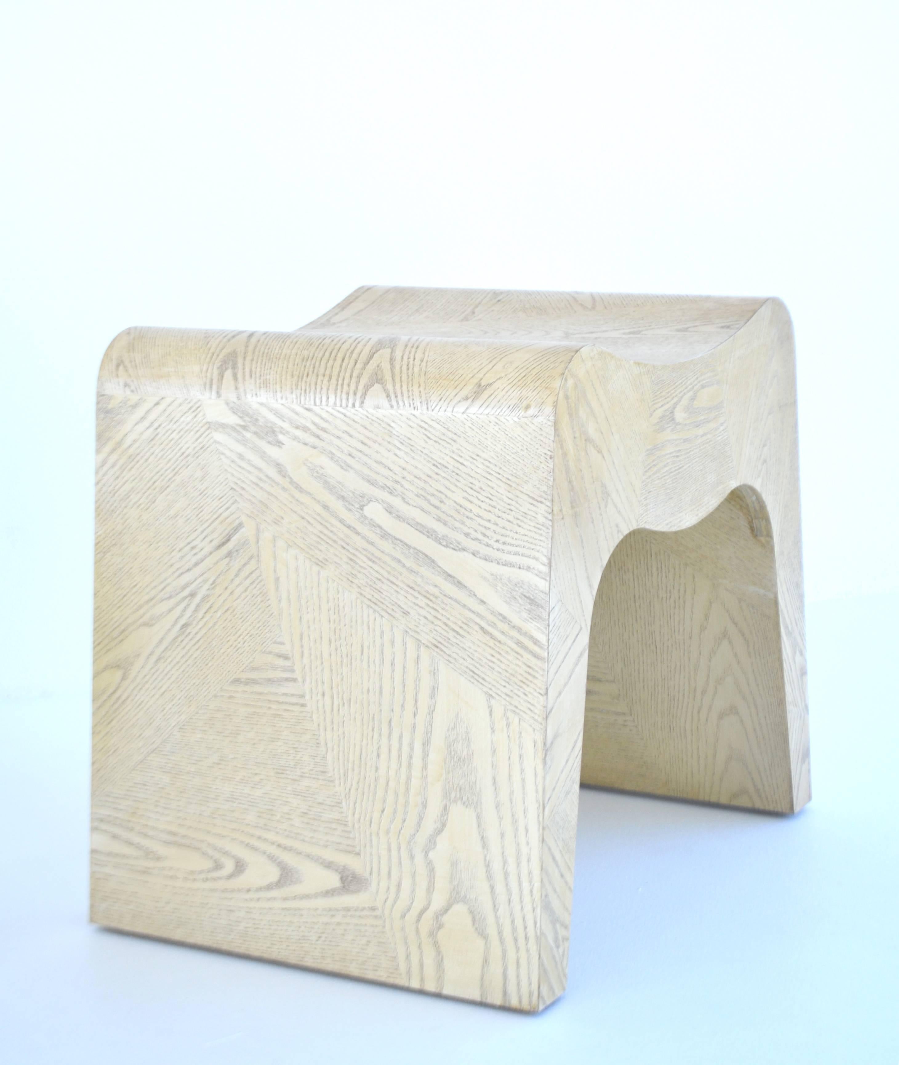 Late 20th Century Pair of French Postmodern Stools For Sale