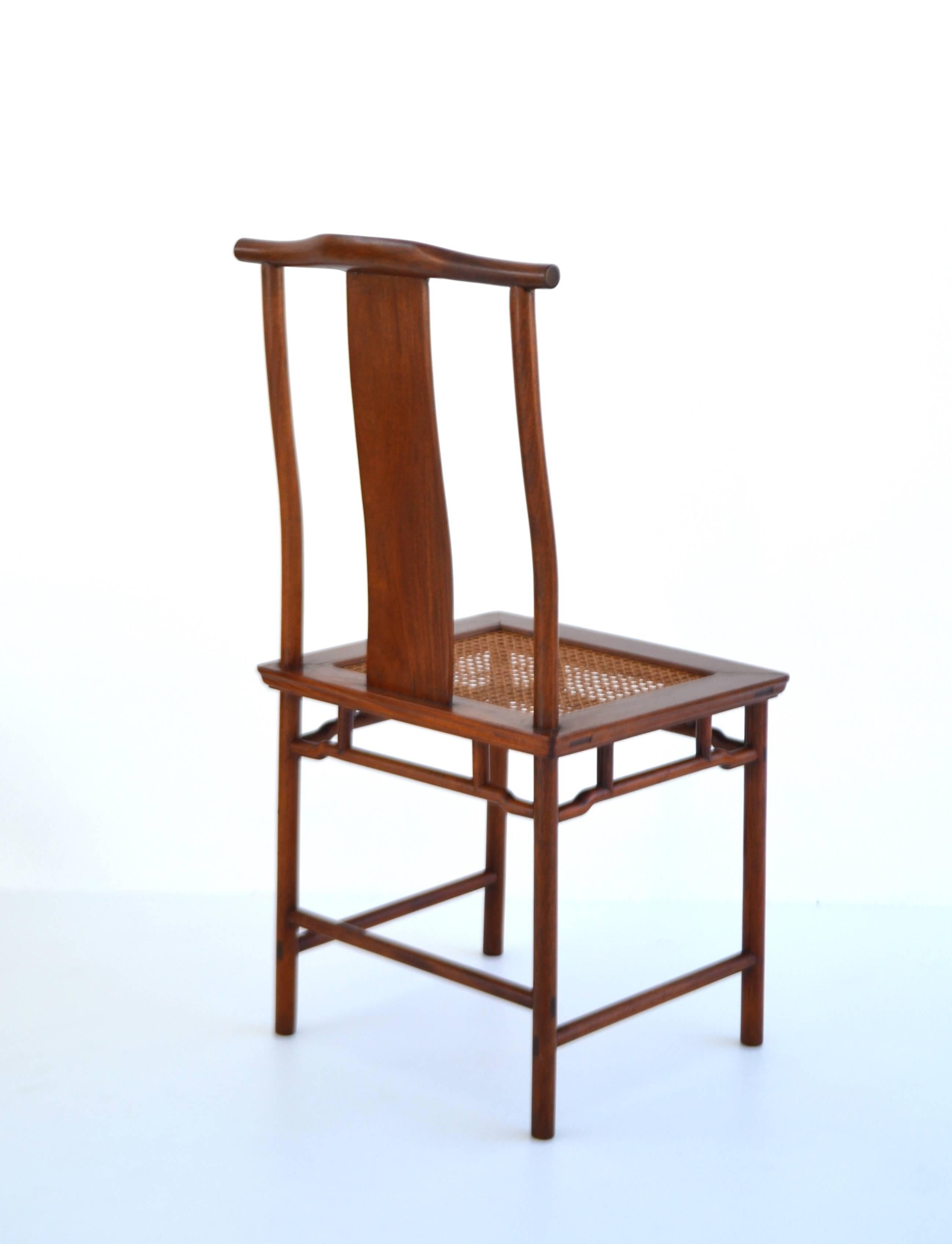 Danish Set of Six Mid-Century High Back Dining Chairs