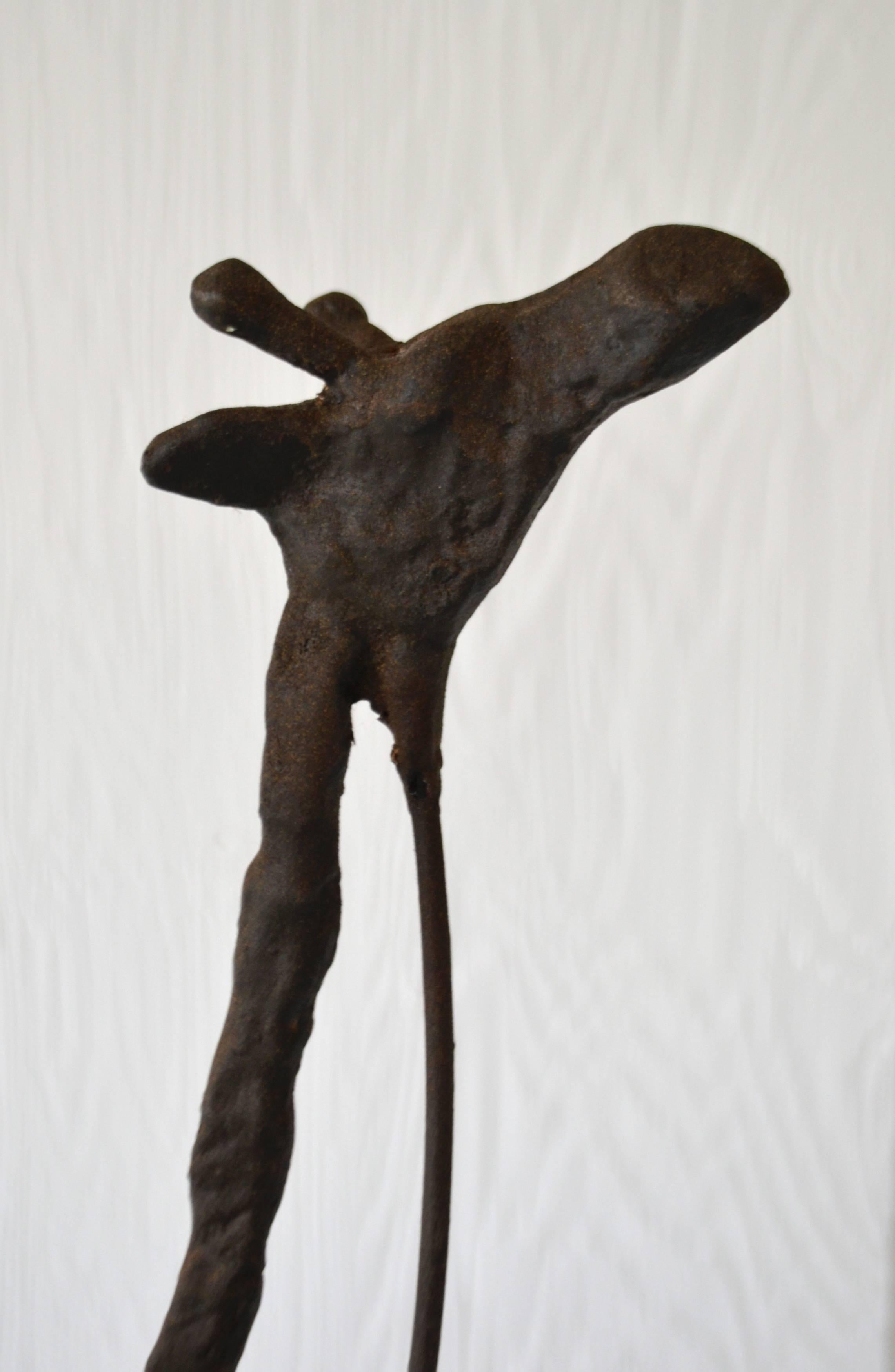 Brutalist Giraffe Form Sculpture In Good Condition For Sale In West Palm Beach, FL