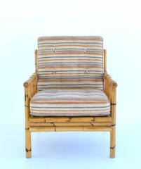 Midcentury Bamboo Club Chair