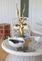 Post-Modern Matte Glazed Ceramic Organic Form Decorative Bowl