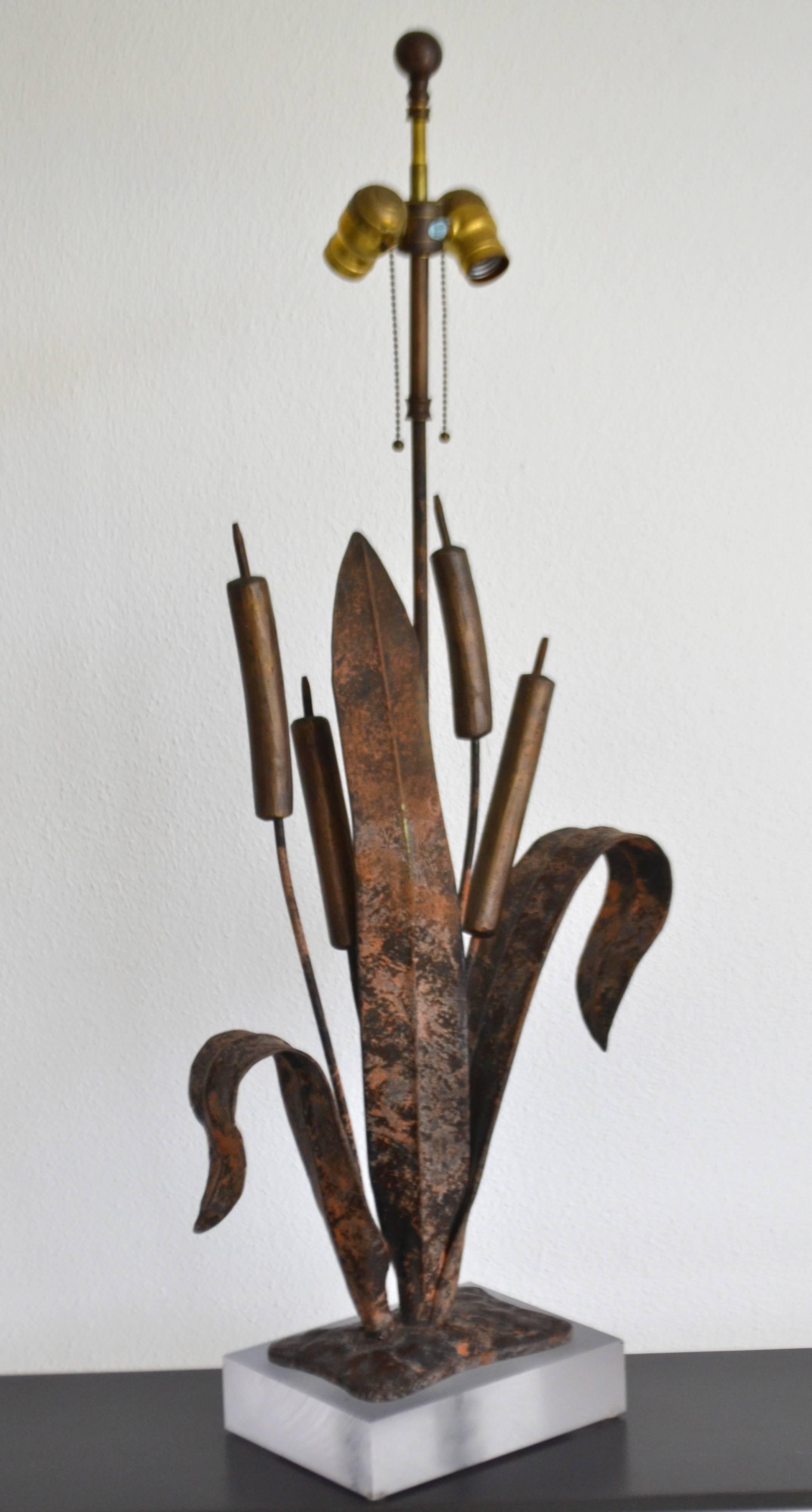 American Postmodern Brutalist Sculptural Table Lamp