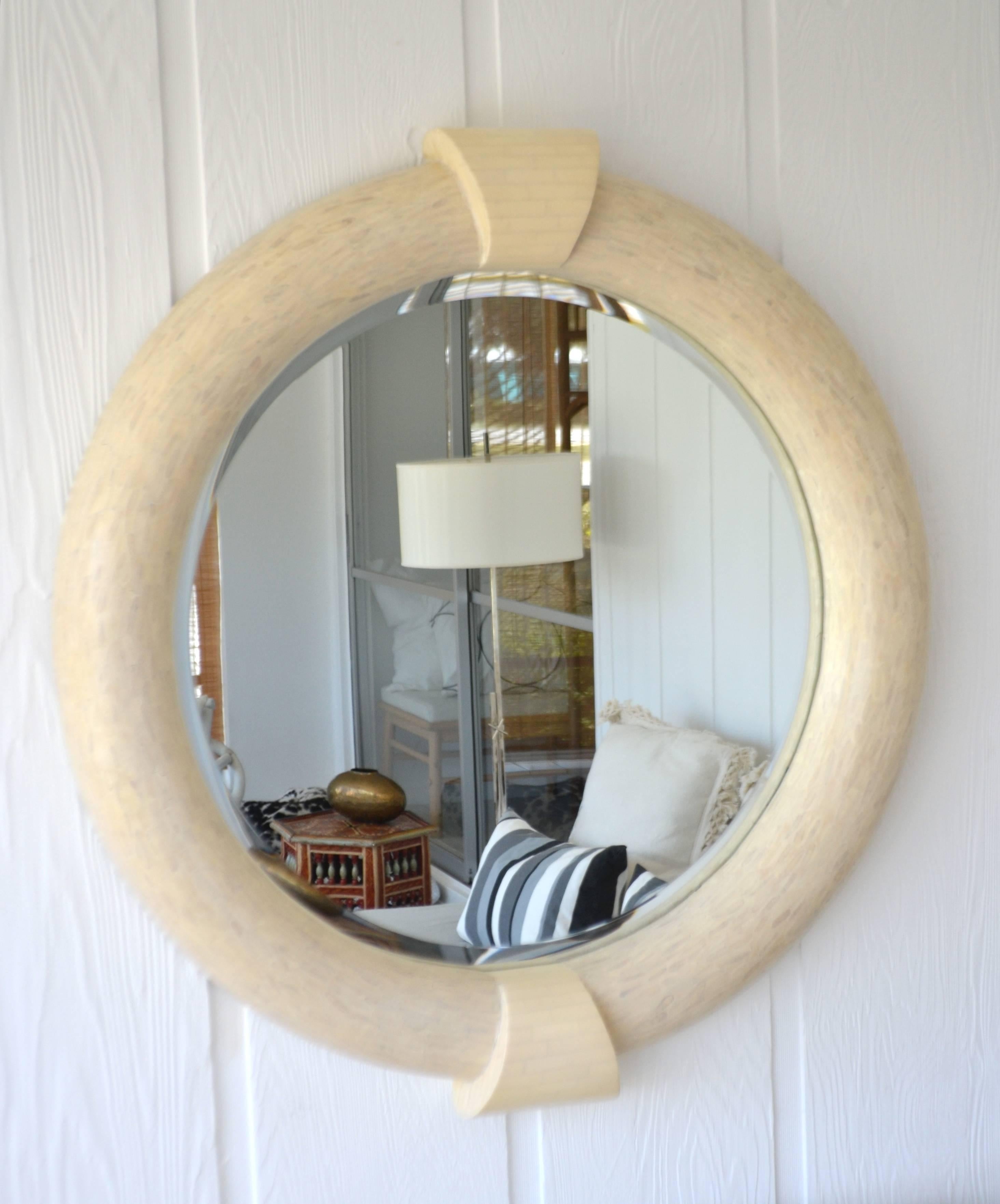 Post-Modern Postmodern Tessellated Wall Mirror For Sale