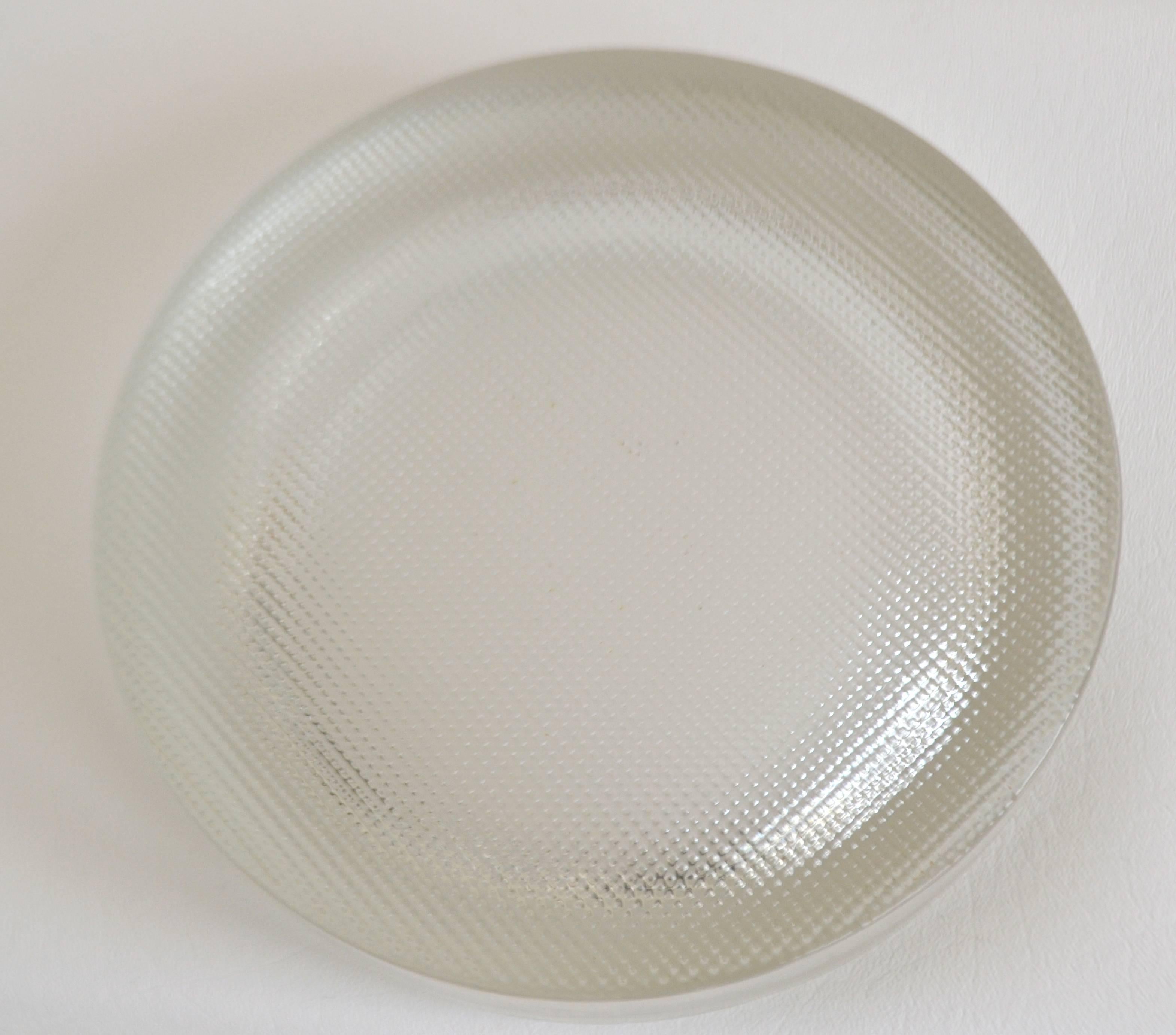 Late 20th Century Postmodern Glass Bowl For Sale