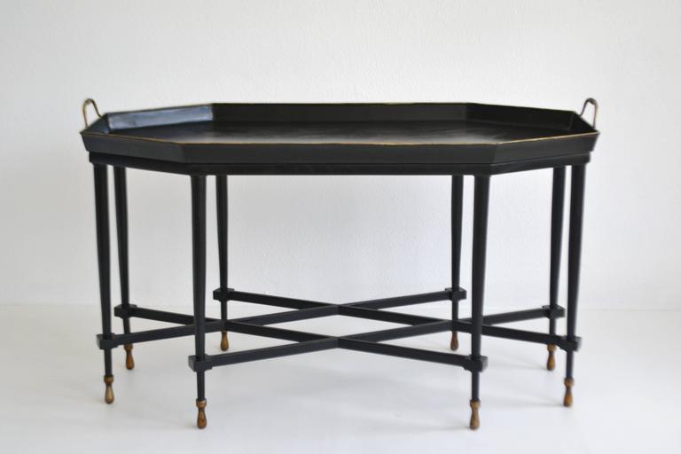 Tole Tray Top Cocktail Table at 1stDibs