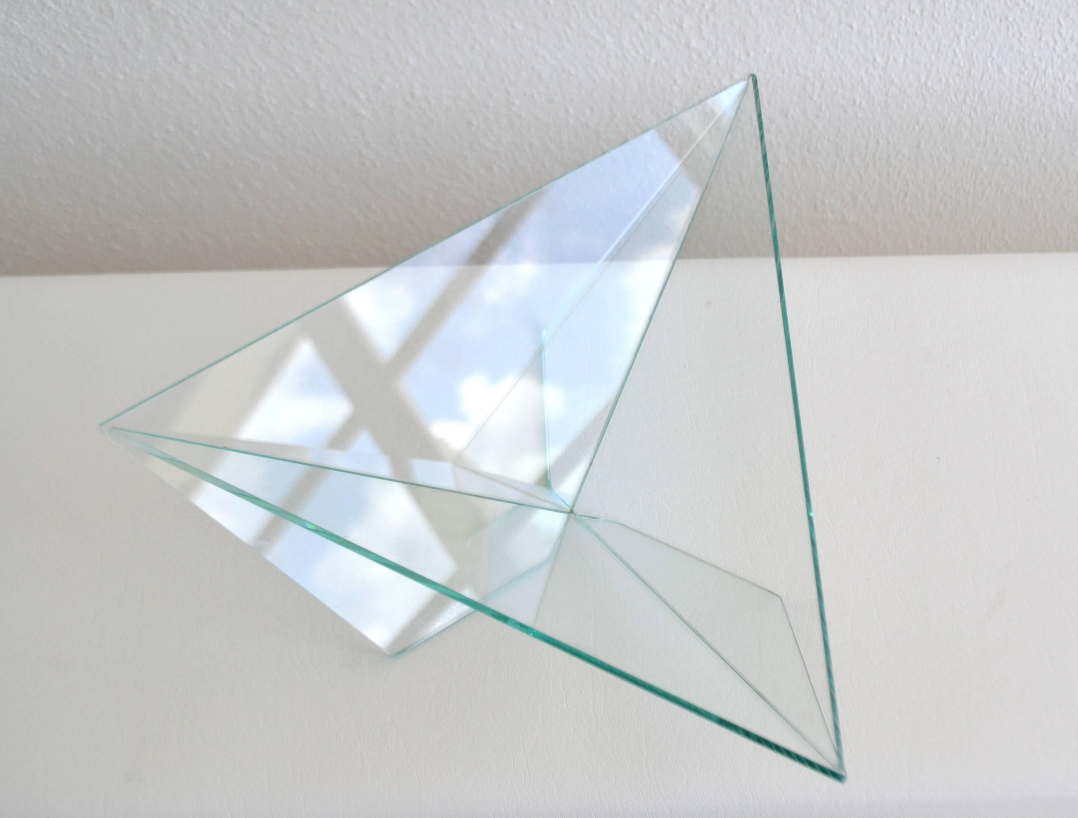American Postmodern Glass Bowl For Sale