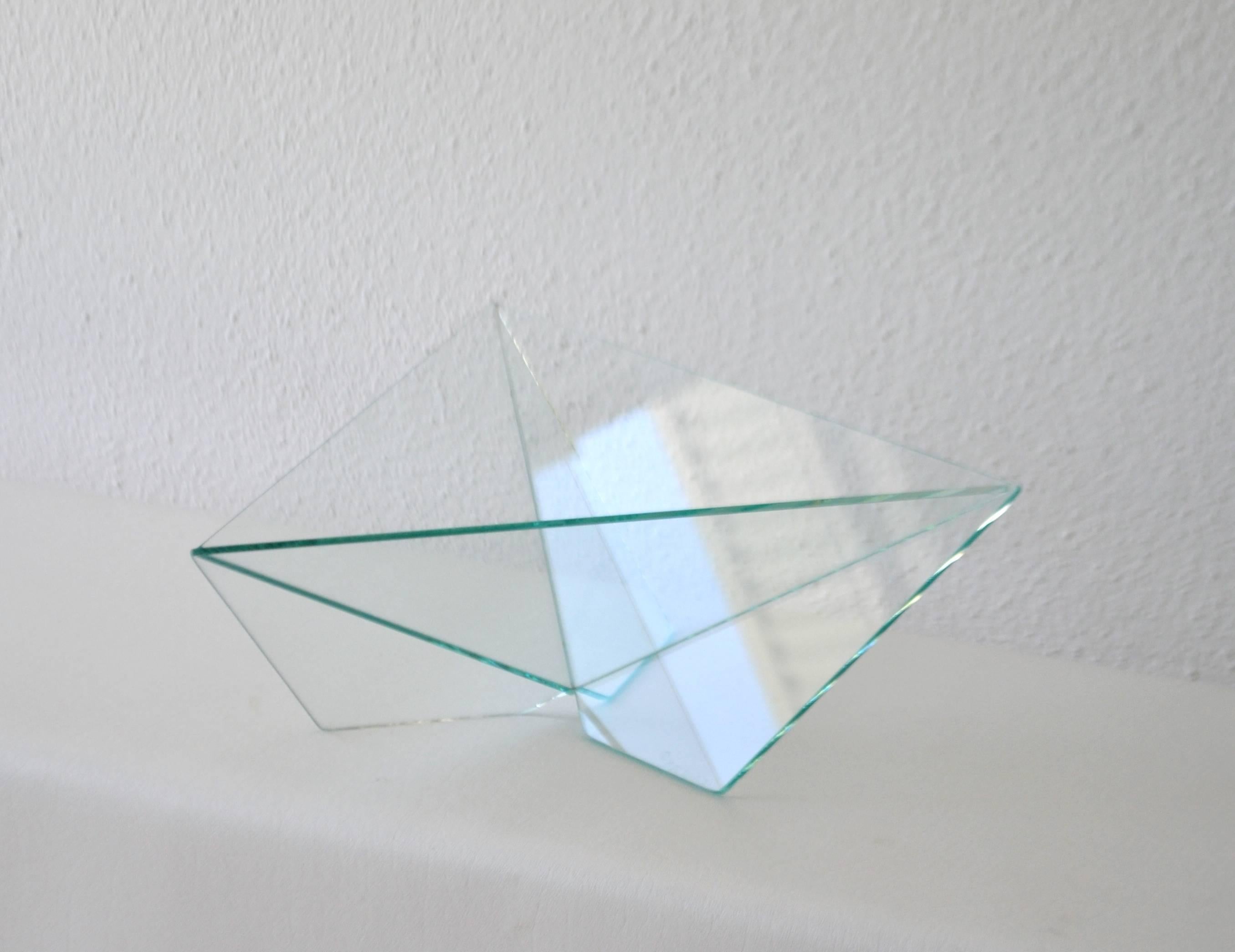 Postmodern Glass Bowl For Sale 2
