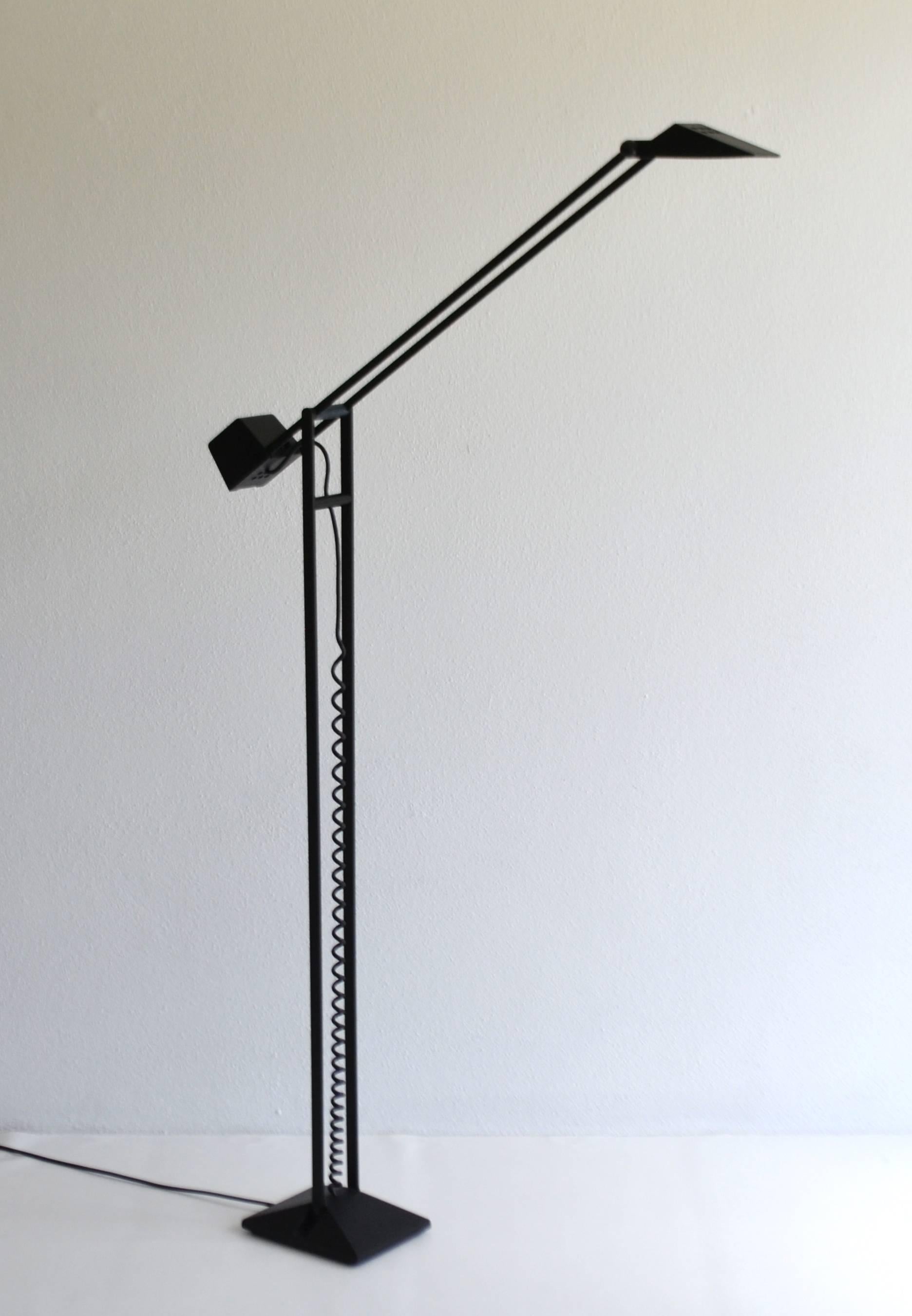 Enamel Postmodern Articulated Floor Lamp For Sale